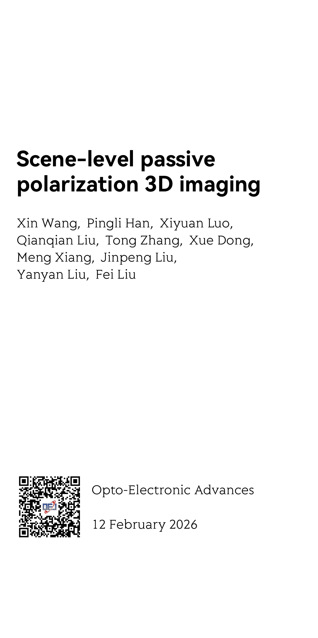 Scene-level passive polarization 3D imaging_1