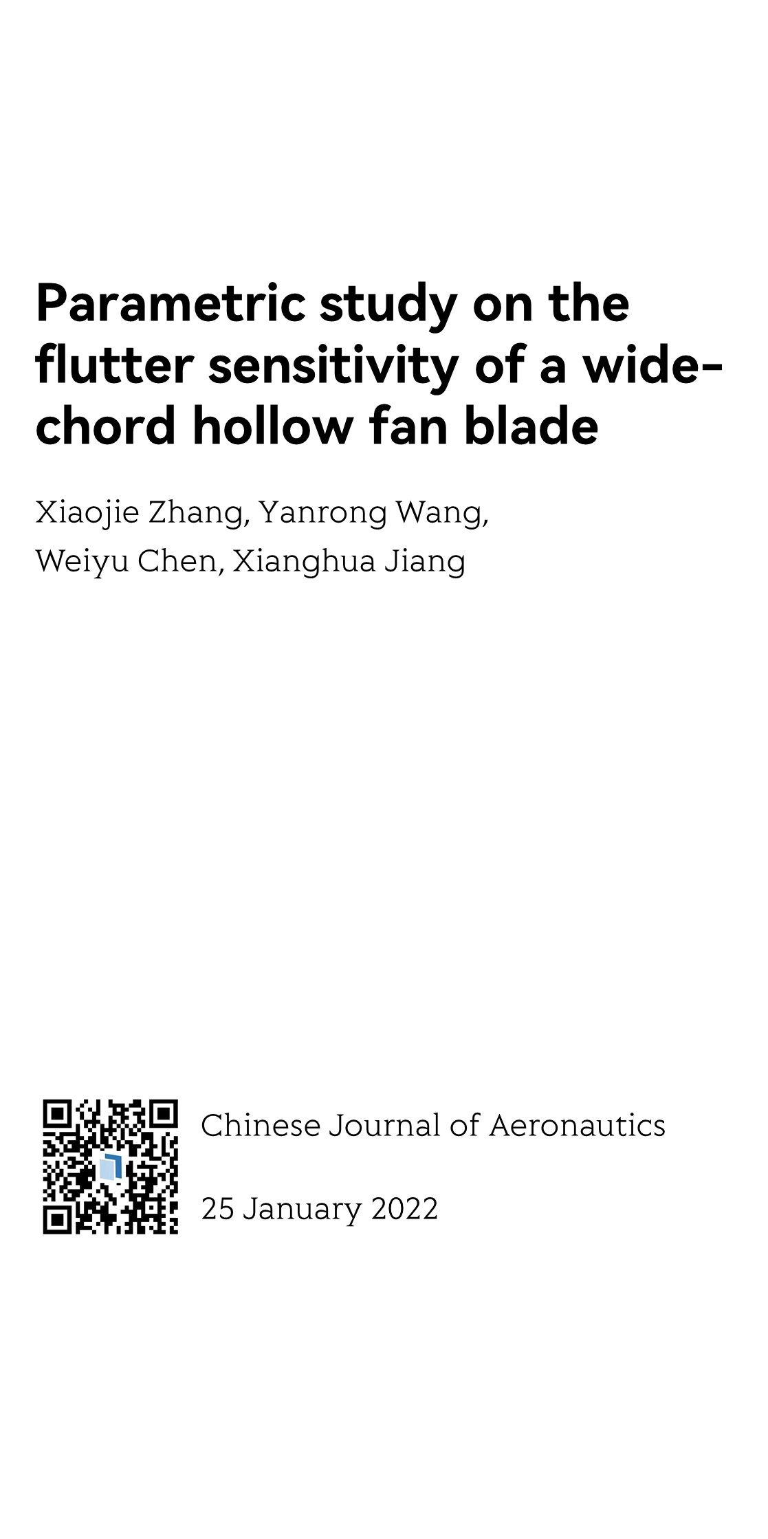 Parametric study on the flutter sensitivity of a wide-chord hollow fan blade_1