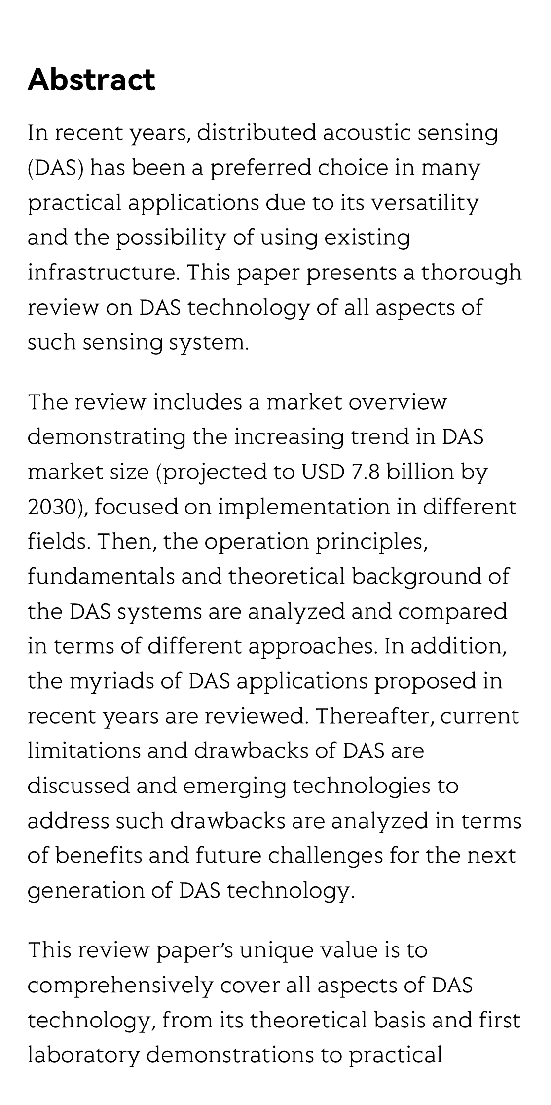 Comprehensive review of distributed acoustic sensing technology: principles, configurations, applications and emerging trends_2