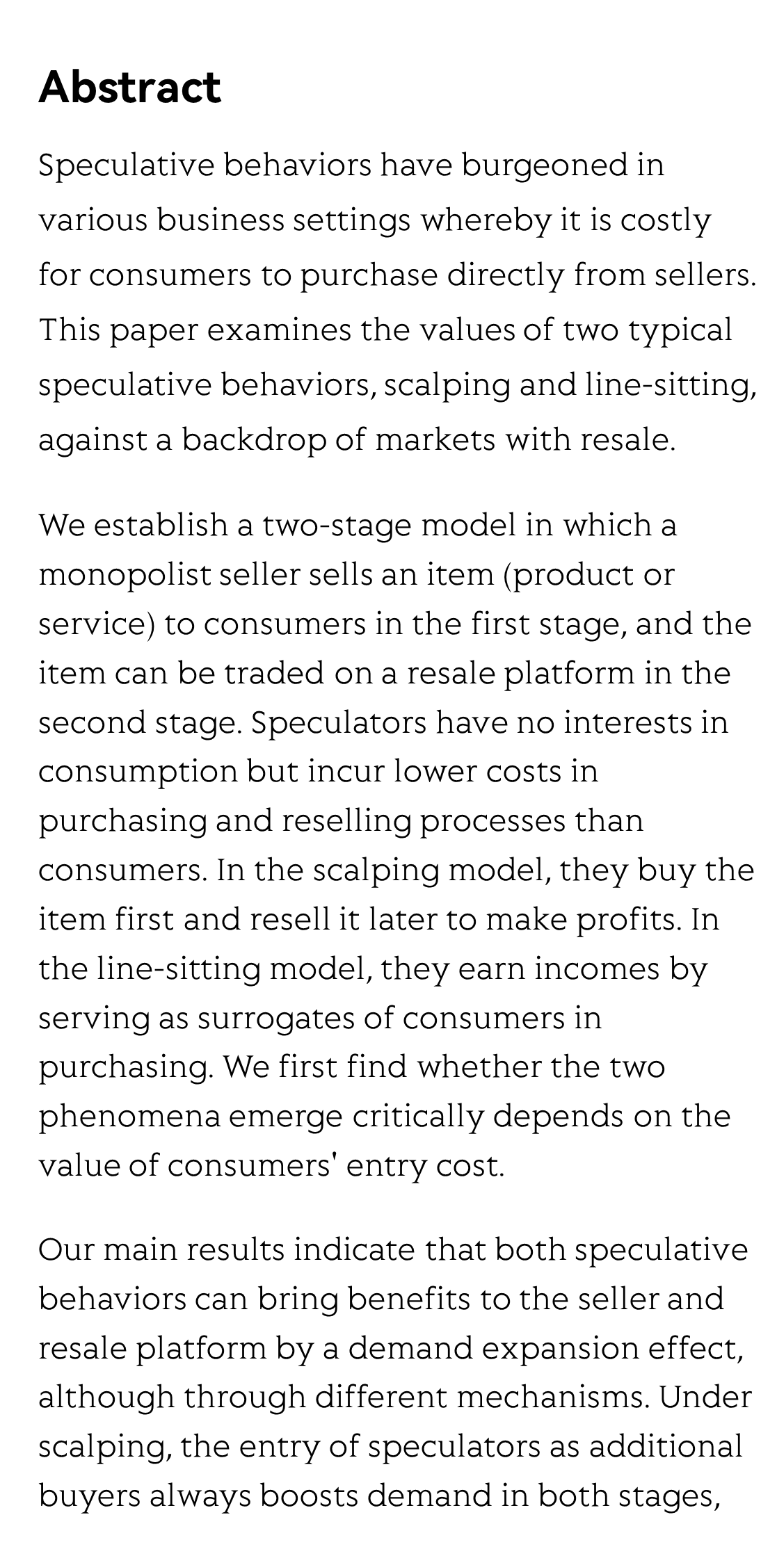 Scalping or Line-sitting: The Role of Speculators_2