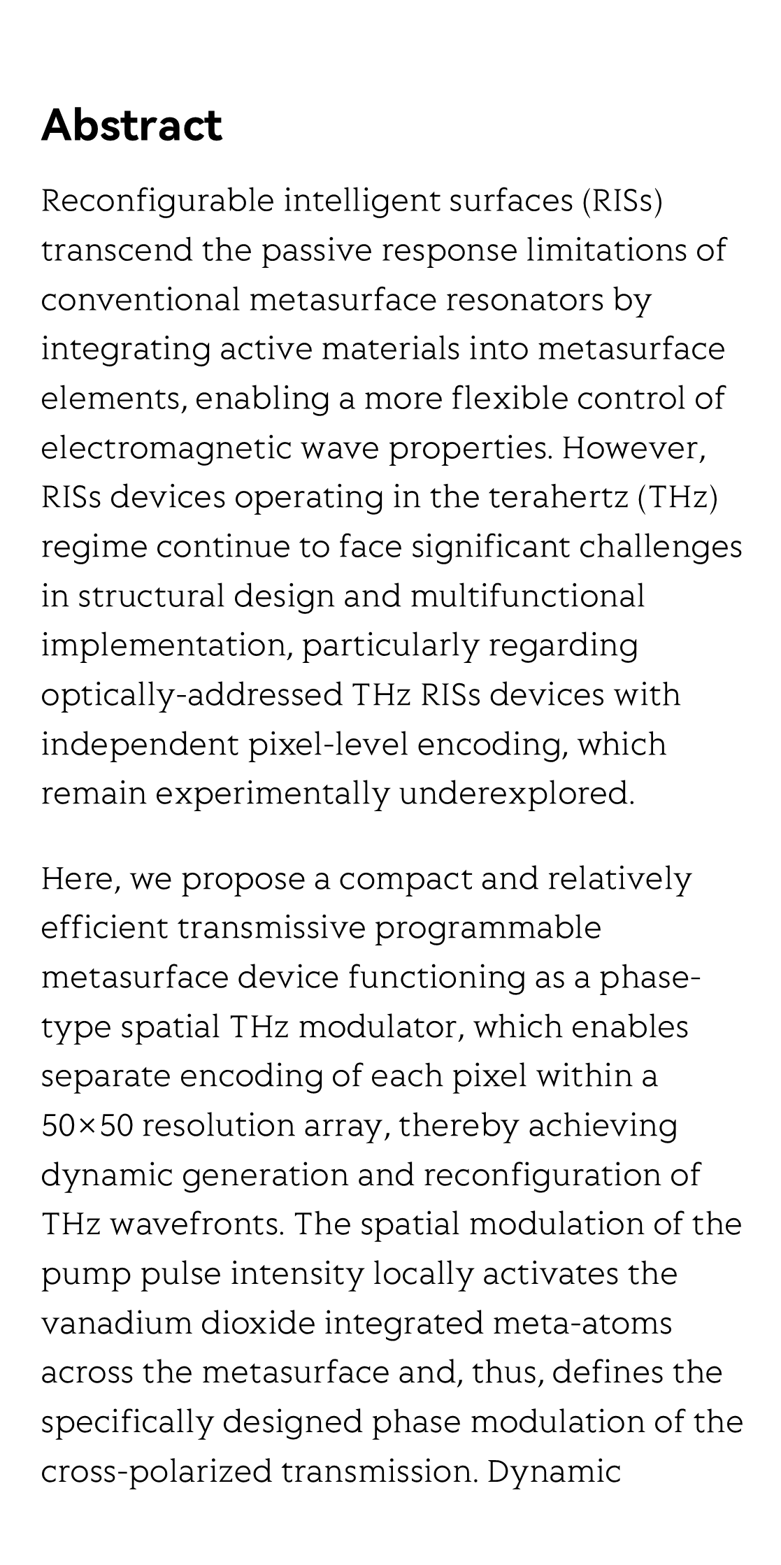 Pixel-controlled programmable metasurface as phase-type spatial terahertz modulator_2