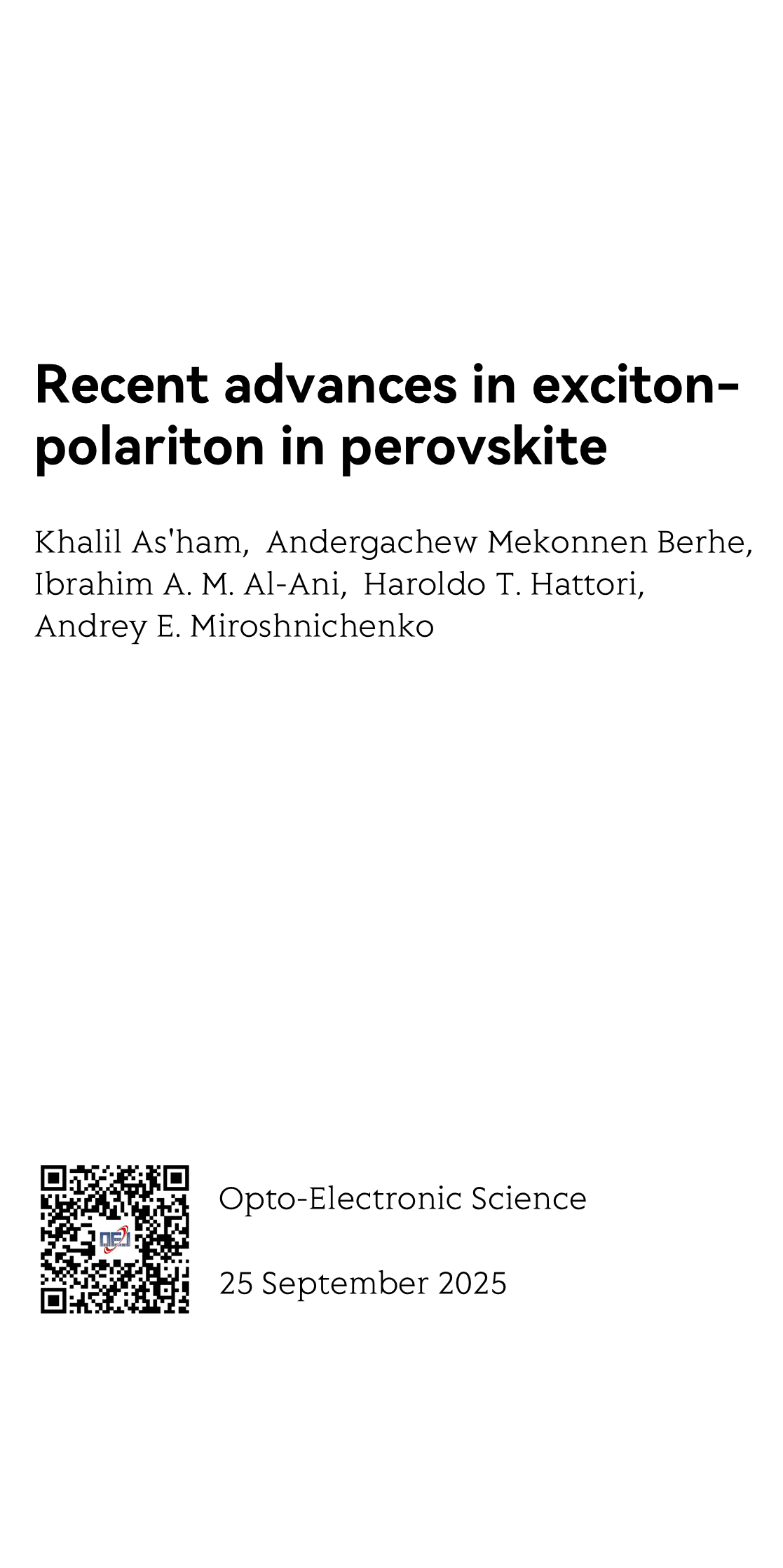 Recent advances in exciton-polariton in perovskite_1