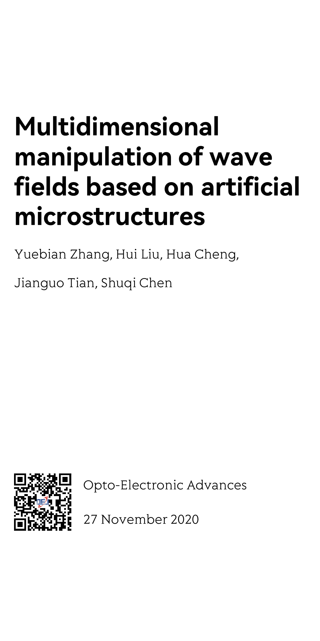 Multidimensional manipulation of wave fields based on artificial microstructures_1