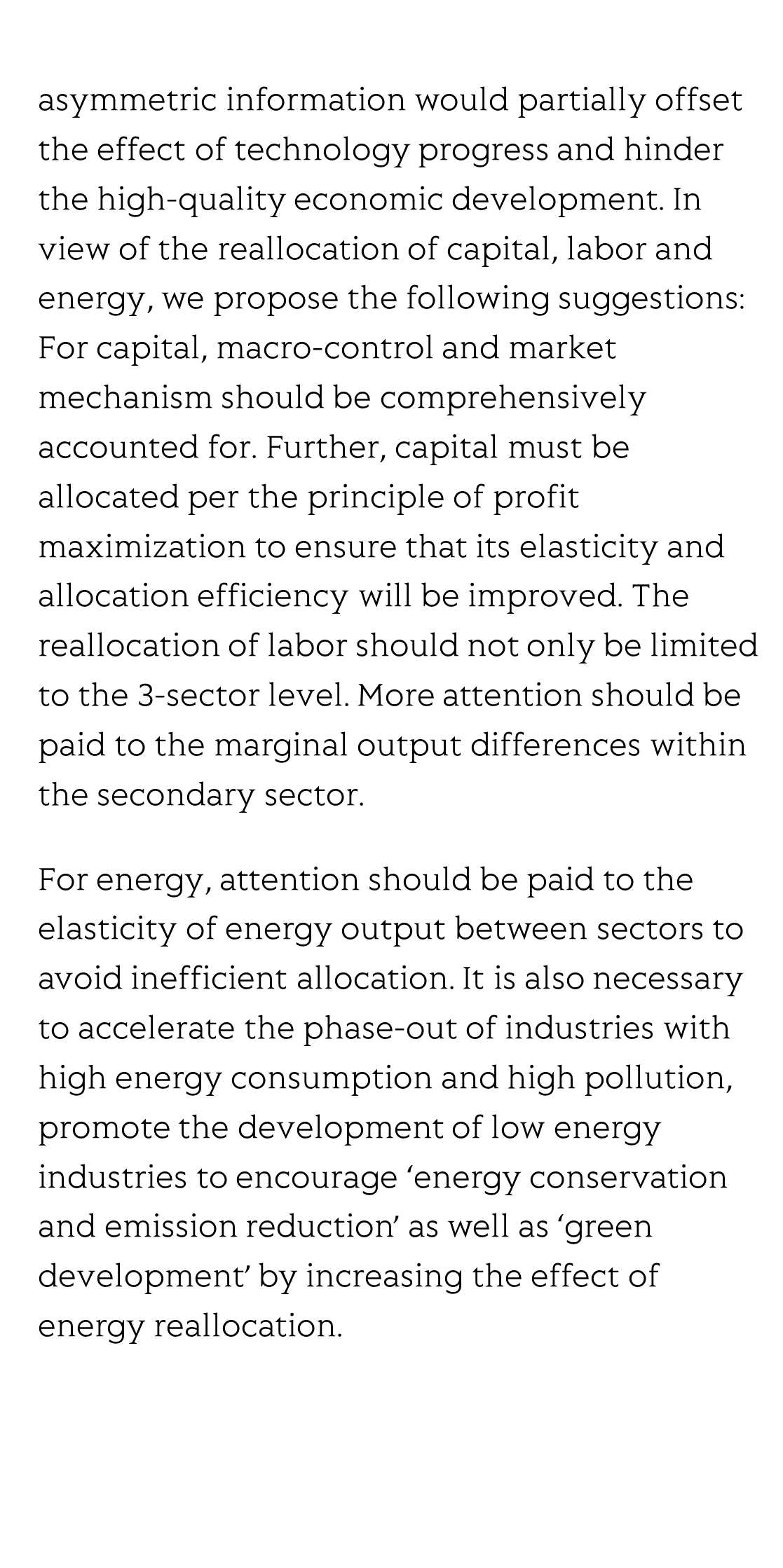 China's factor reallocation effect considering energy_3