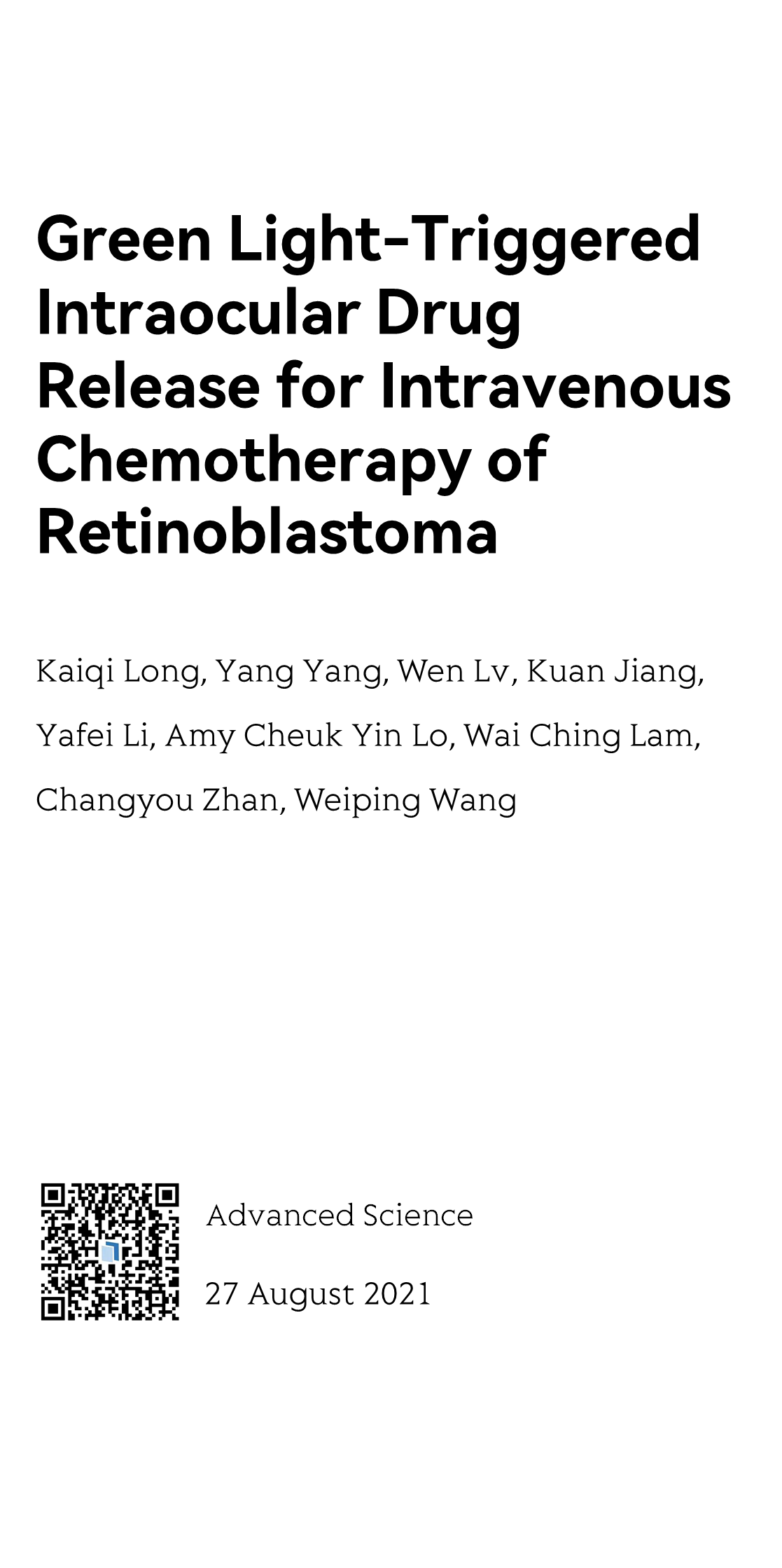 Green Light-Triggered Intraocular Drug Release for Intravenous Chemotherapy of Retinoblastoma_1