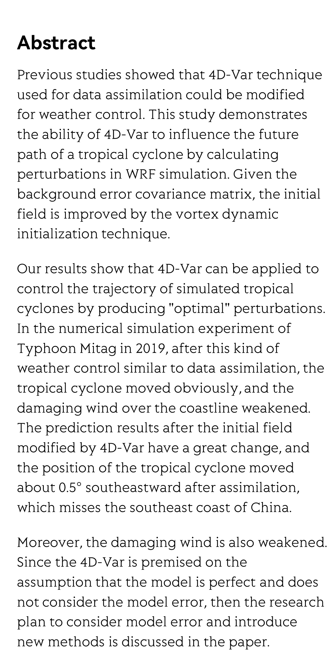 Move a Tropical Cyclone with 4D-Var and Vortex Dynamical Initialization in WRF Model_2