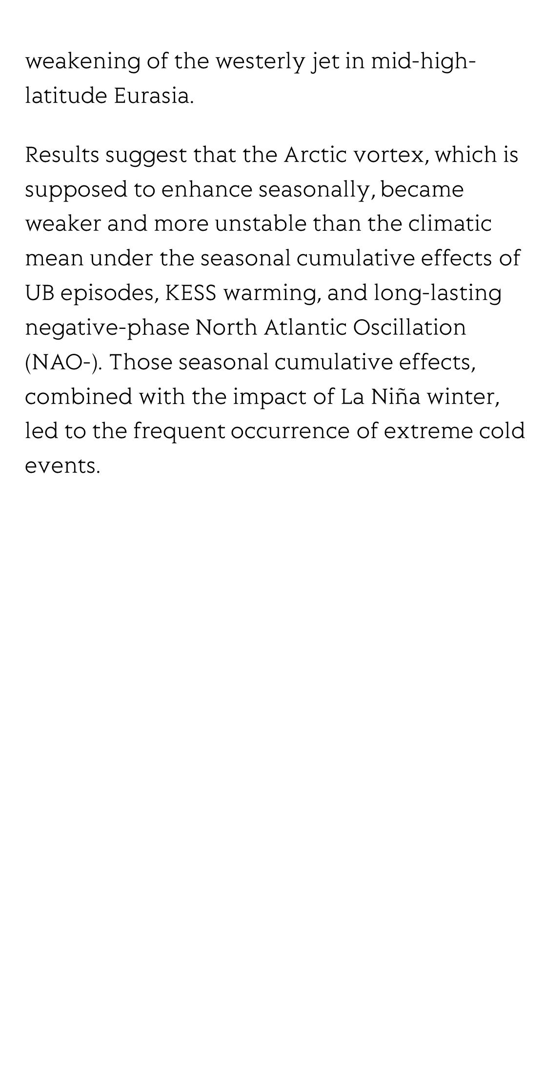Seasonal Cumulative Effect of Ural Blocking Episodes on the Frequent Cold events in China during the Early Winter of 2020/21_3