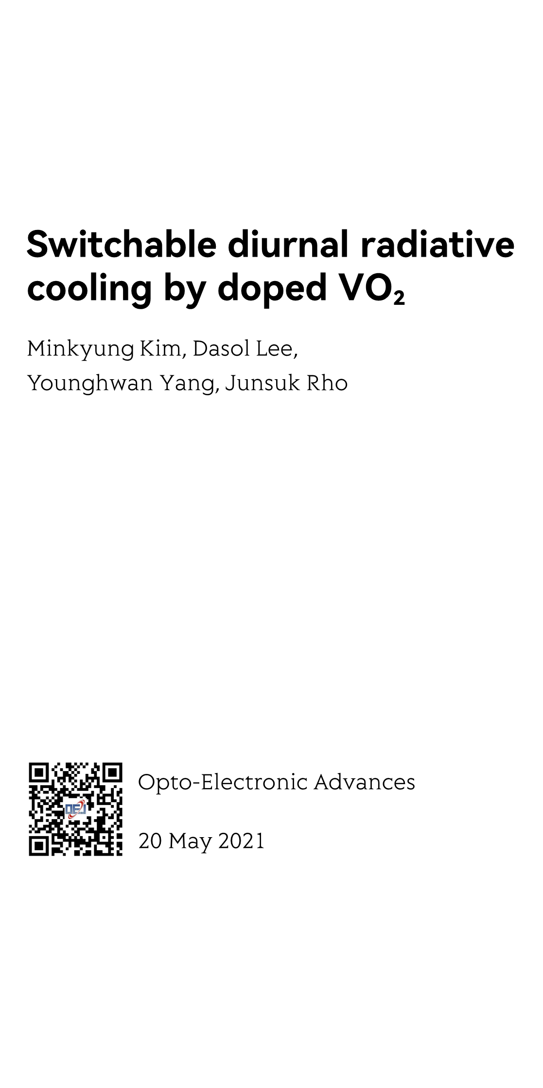 Switchable diurnal radiative cooling by doped VO2_1