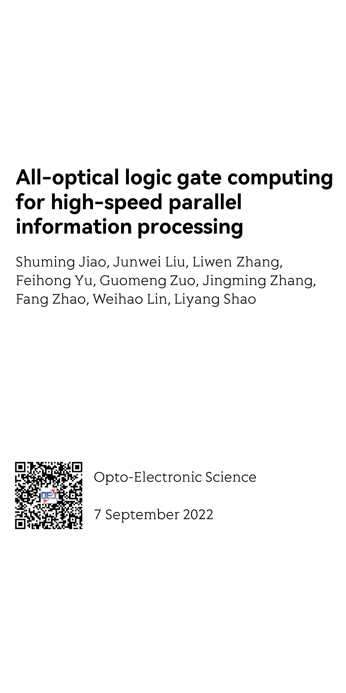 All-optical logic gate computing for high-speed parallel information processing_1