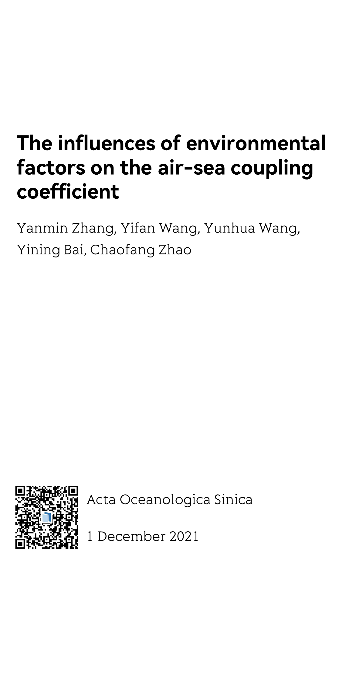 The influences of environmental factors on the air-sea coupling coefficient_1