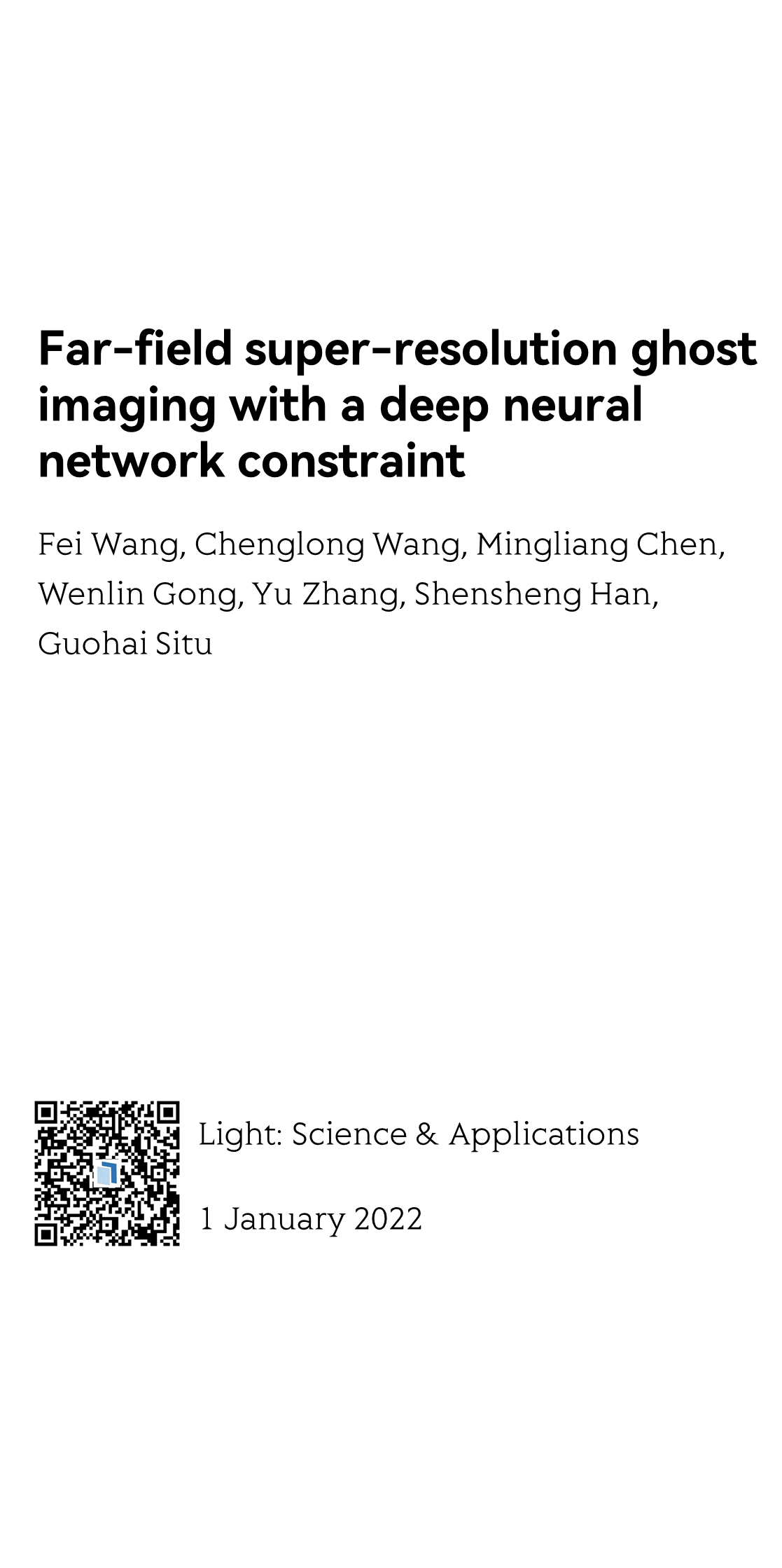 Far-field super-resolution ghost imaging with a deep neural network constraint_1