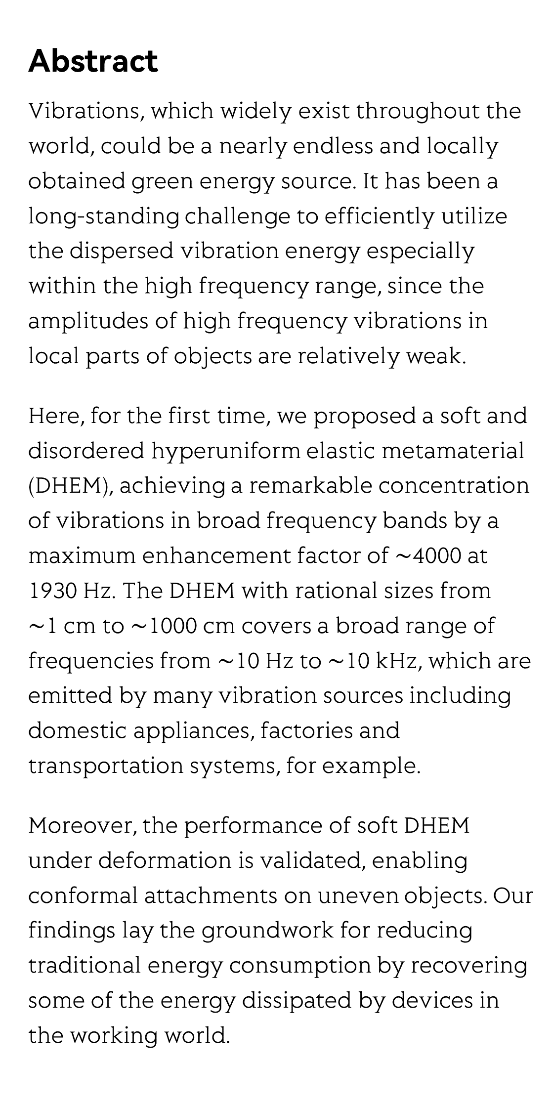 Soft and Disordered Hyperuniform Elastic Metamaterials for Highly Efficient Vibration Concentration_2
