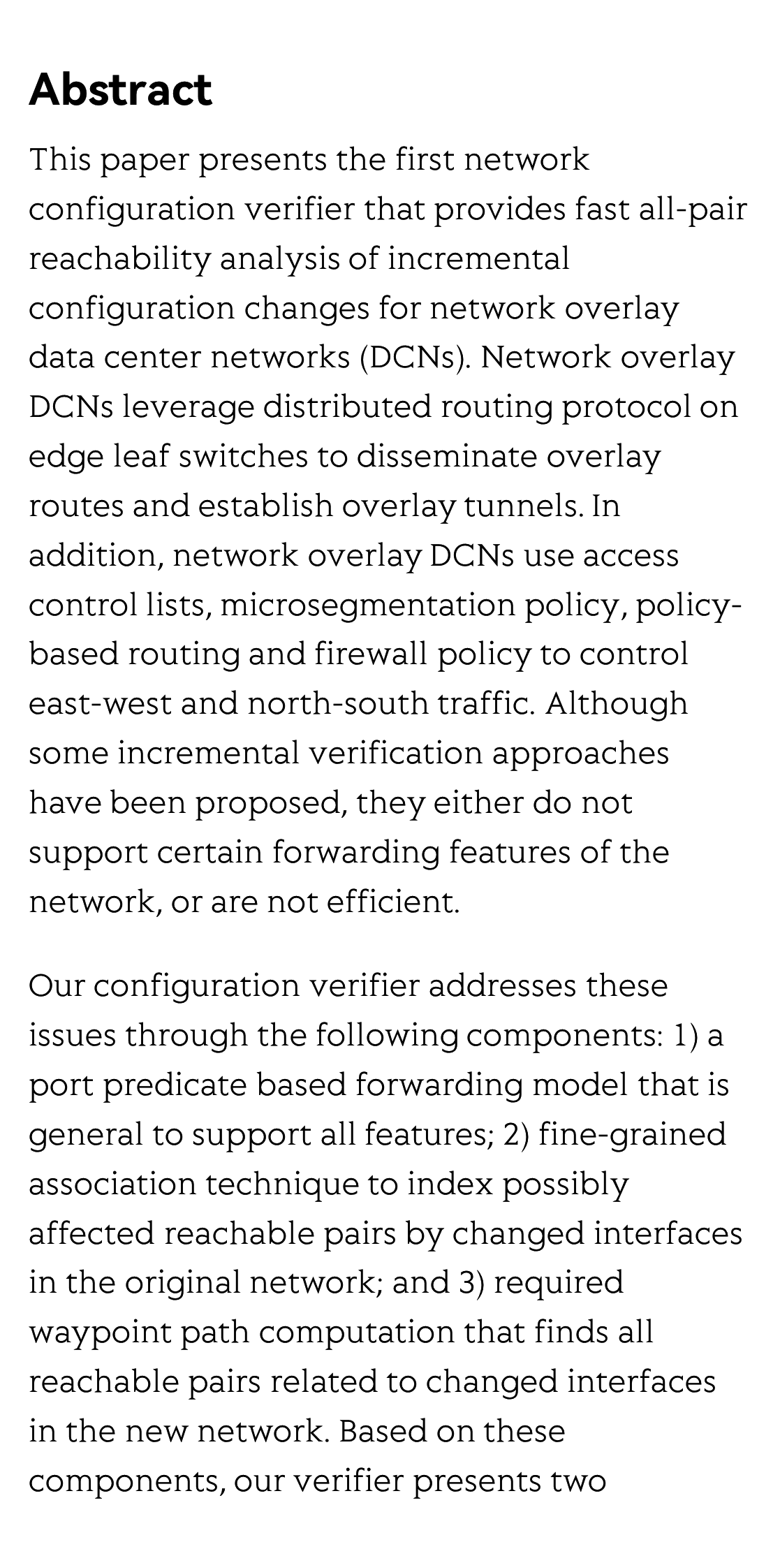 Fast Configuration Change Impact Analysis for Network Overlay Data Center Networks_2