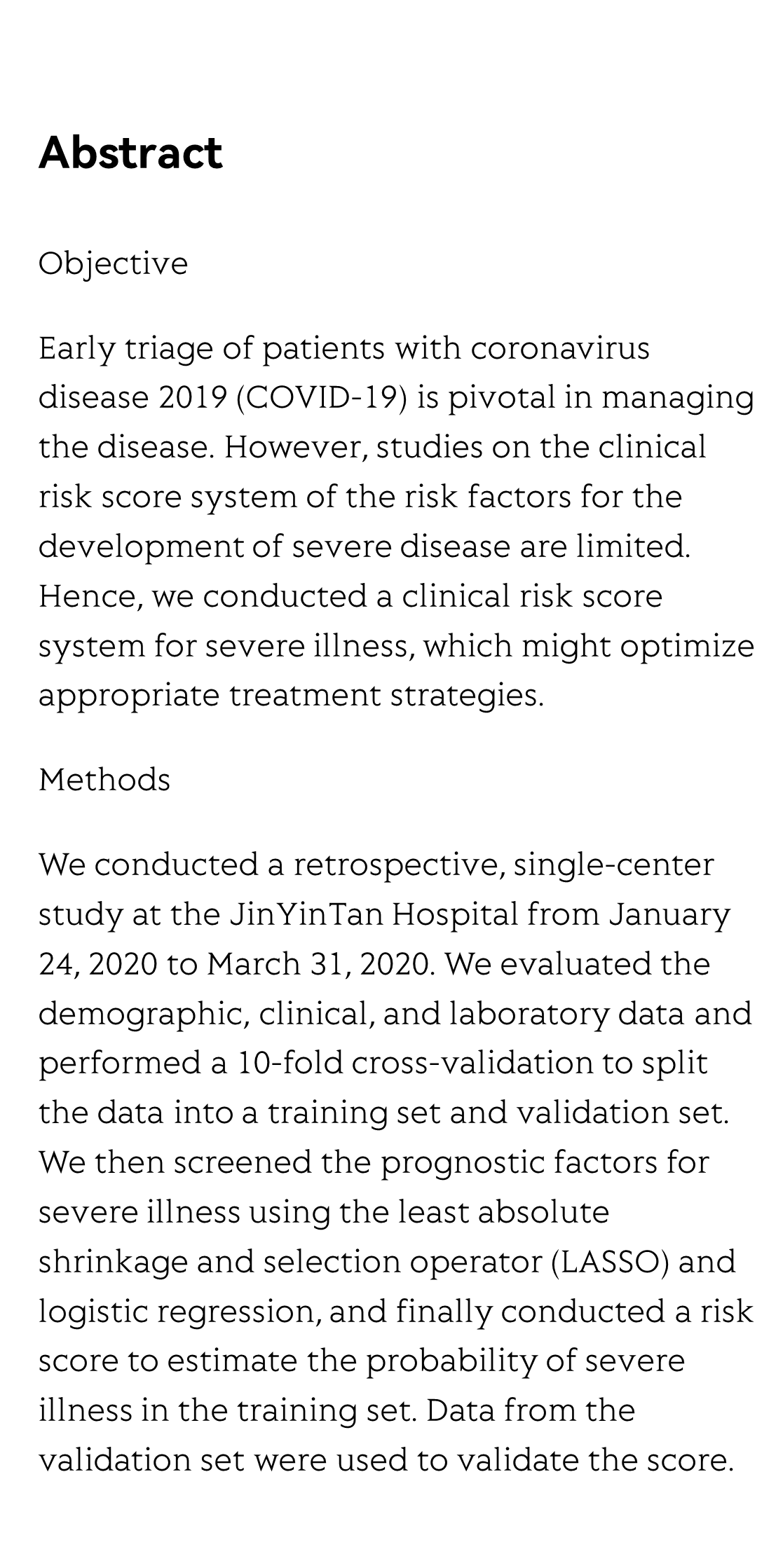 Factors Defining the Development of Severe Illness in Patients with COVID-19: A Retrospective Study_2