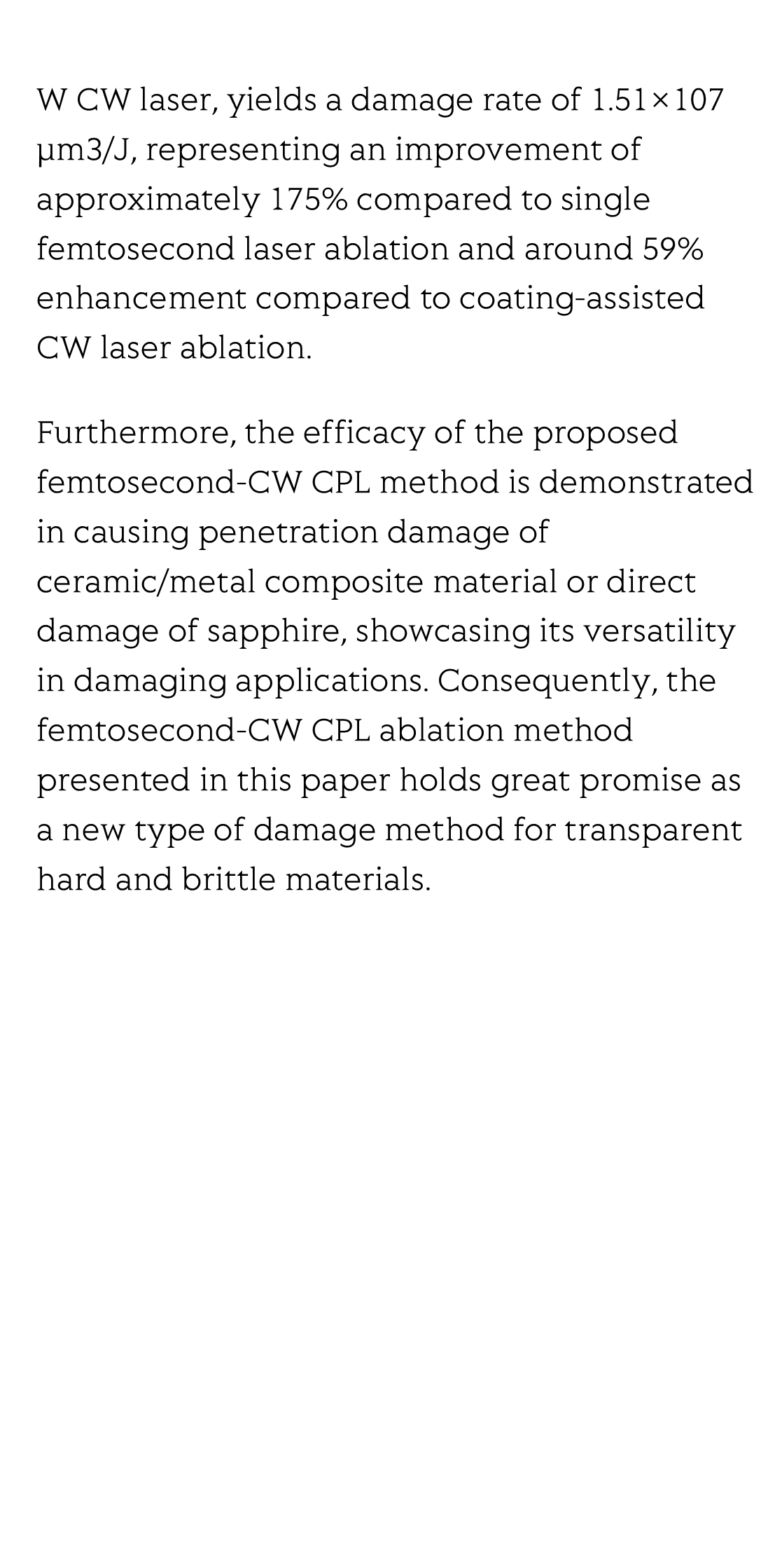 CW laser damage of ceramics induced by air filament_3