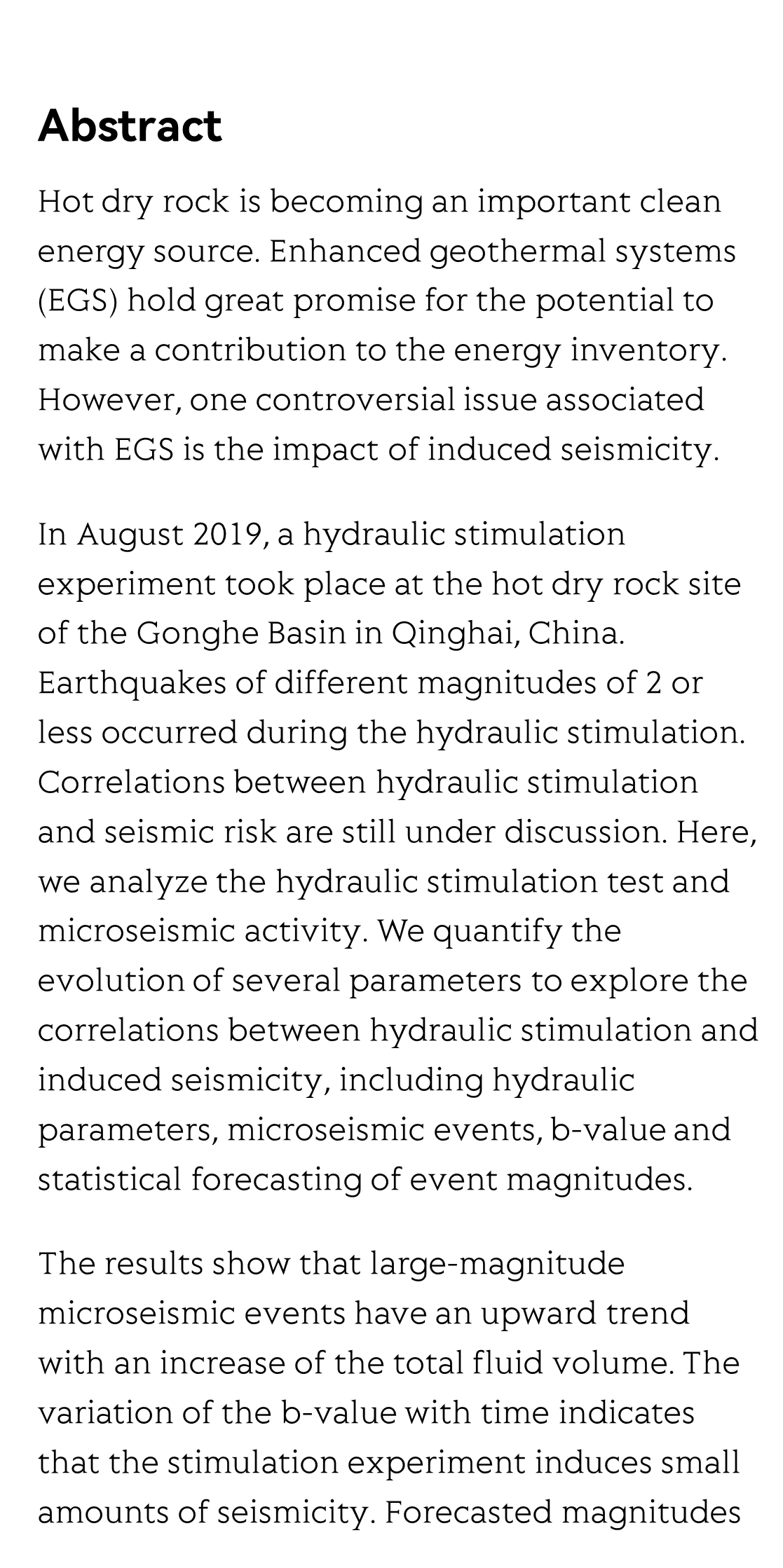 Hydraulic Fracturing-induced Seismicity at the Hot Dry Rock Site of the Gonghe Basin in China_2