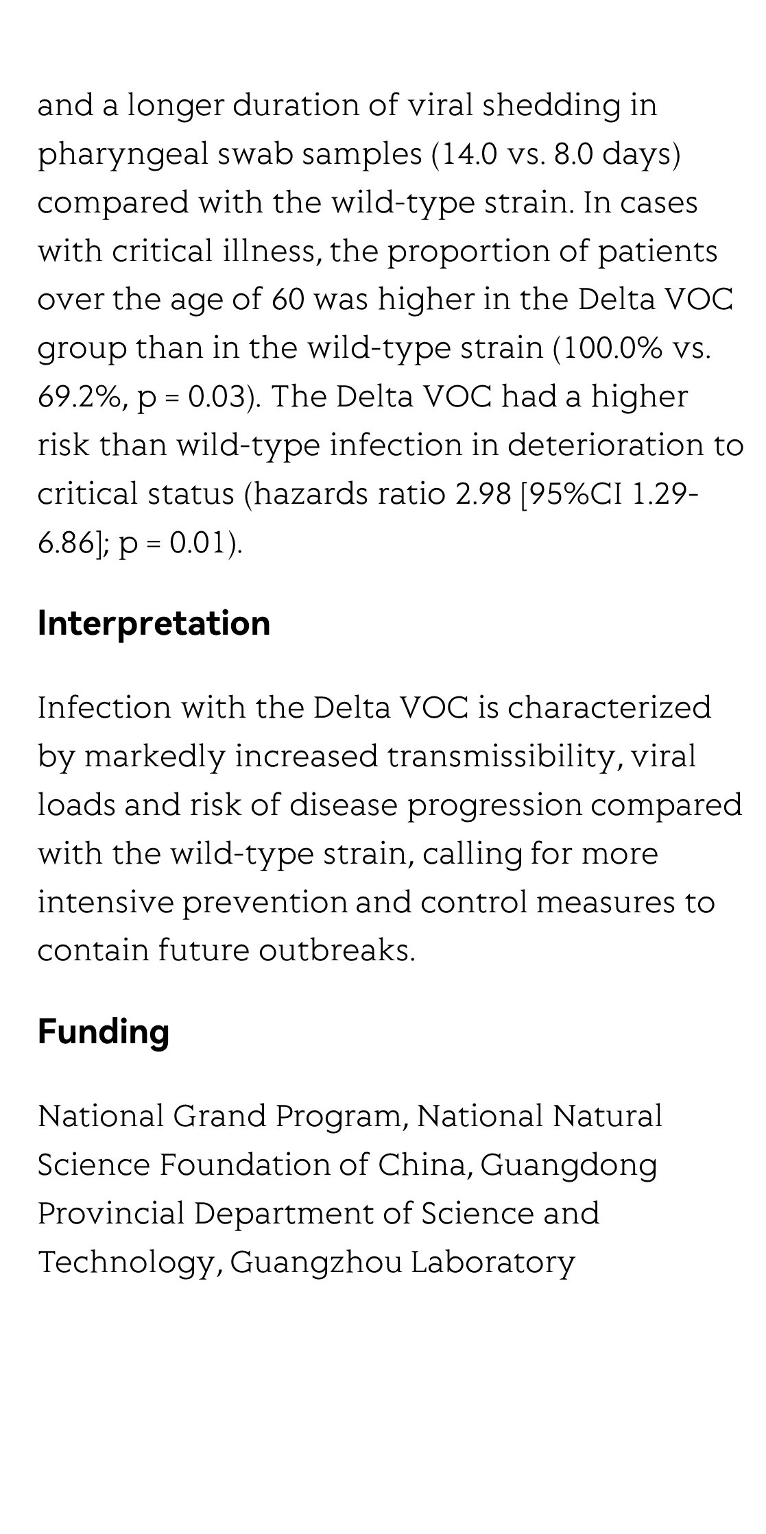 Transmission, viral kinetics and clinical characteristics of the emergent SARS-CoV-2 Delta VOC in Guangzhou, China_3