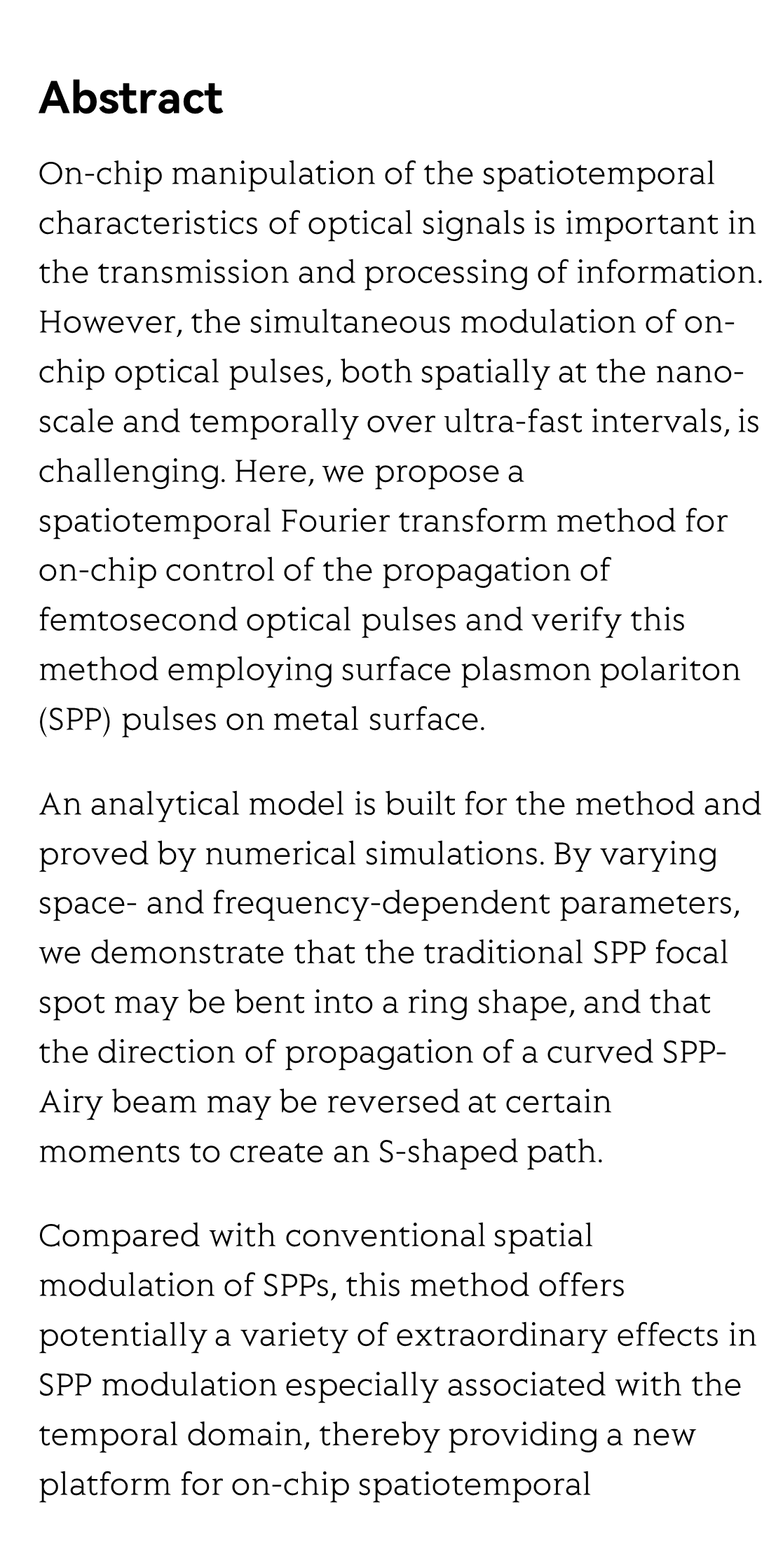 Spatiotemporal Fourier transform with femtosecond pulses for on-chip devices_2