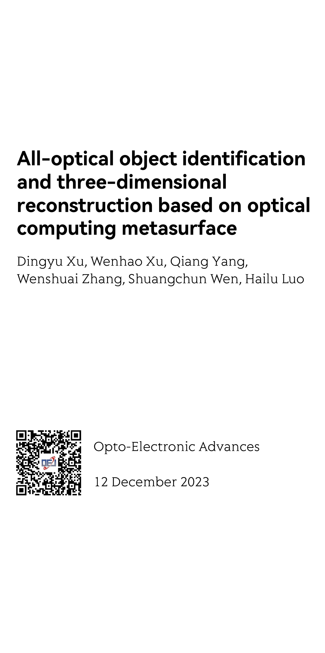 All-optical object identification and three-dimensional reconstruction based on optical computing metasurface_1