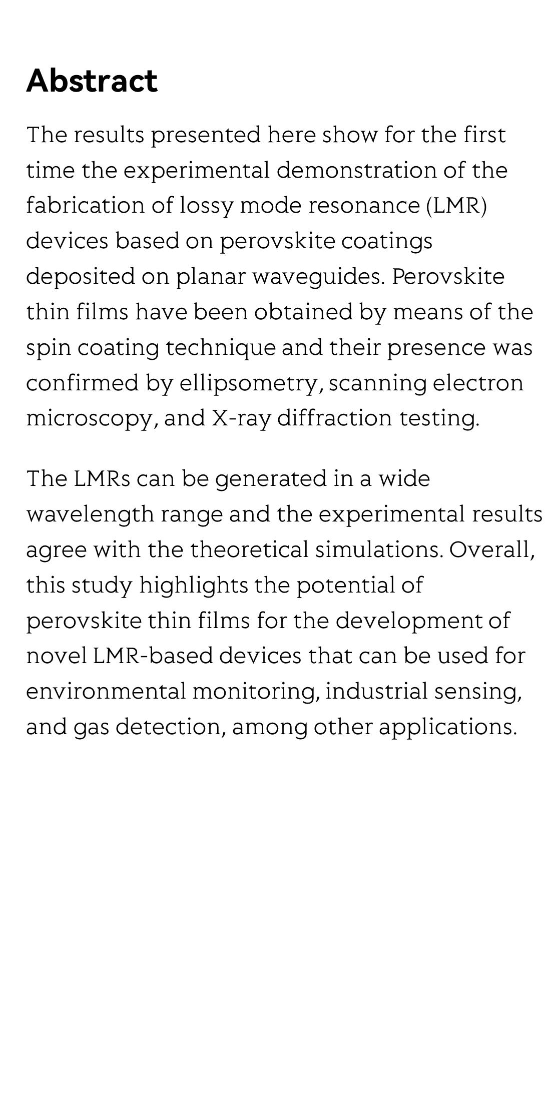 Generation of lossy mode resonances (LMR) using perovskite nanofilms_2