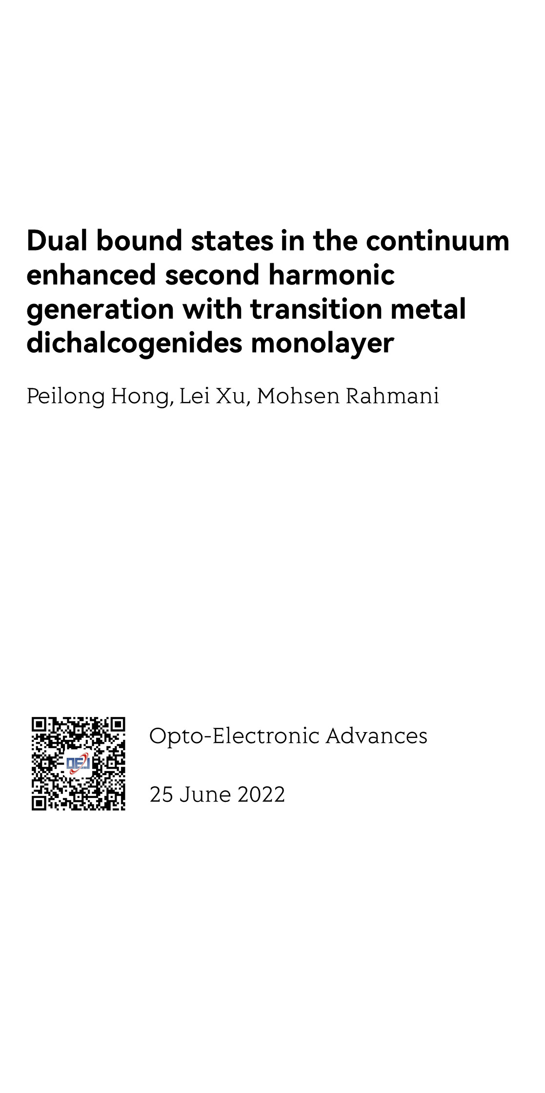 Dual bound states in the continuum enhanced second harmonic generation with transition metal dichalcogenides monolayer_1