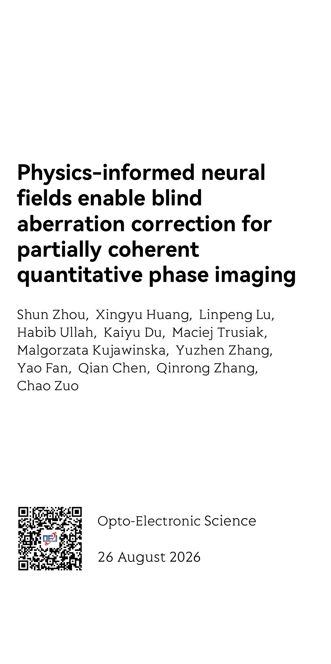Physics-informed neural fields enable blind aberration correction for partially coherent quantitative phase imaging_1