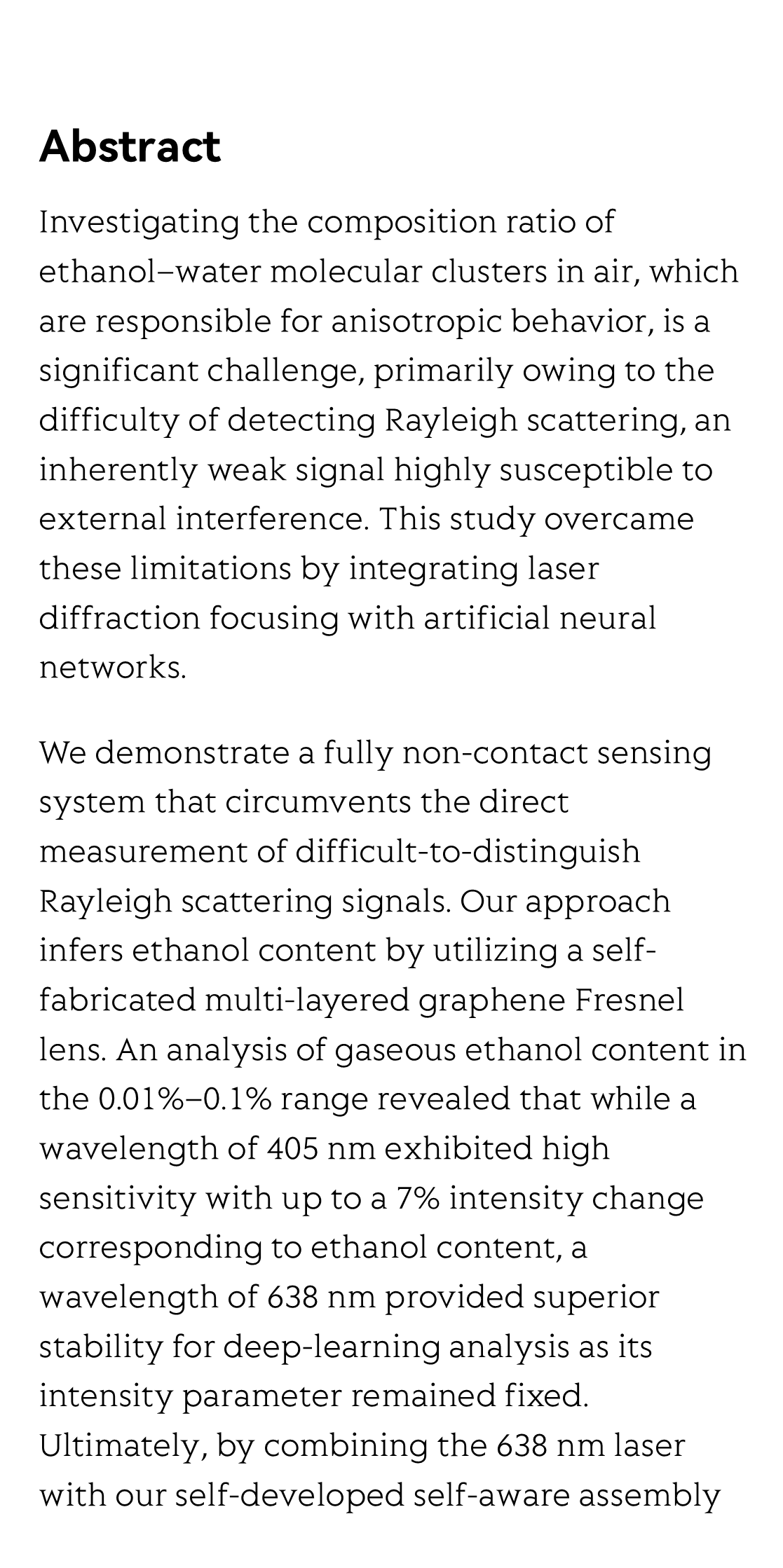 Rayleigh-driven ethanol cluster tracking based on non-contact deep optical molecular diagnosis_2