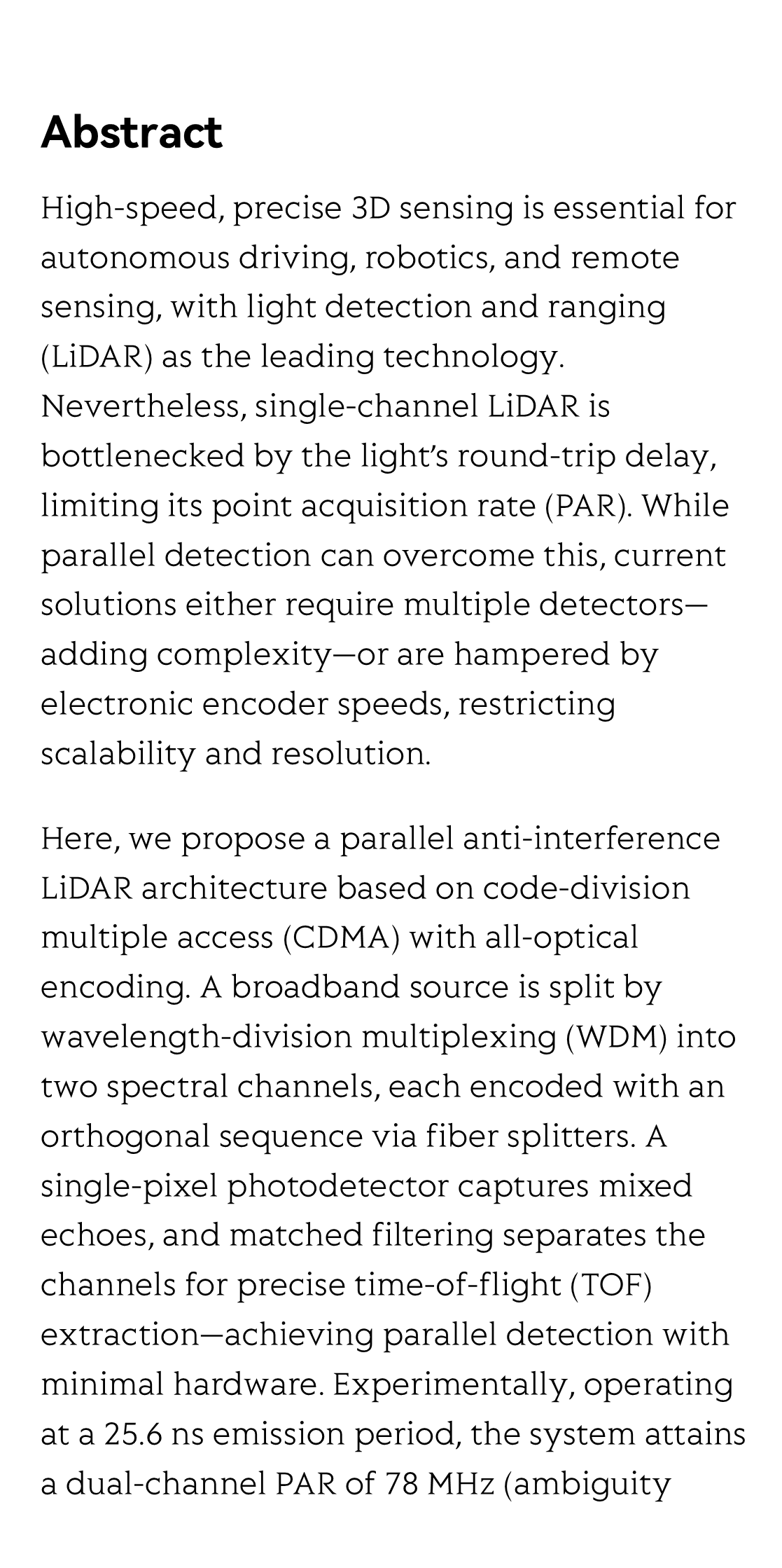 Parallel all-optical encoded CDMA-driven anti-interference LiDAR for 78 MHz point acquisition_2