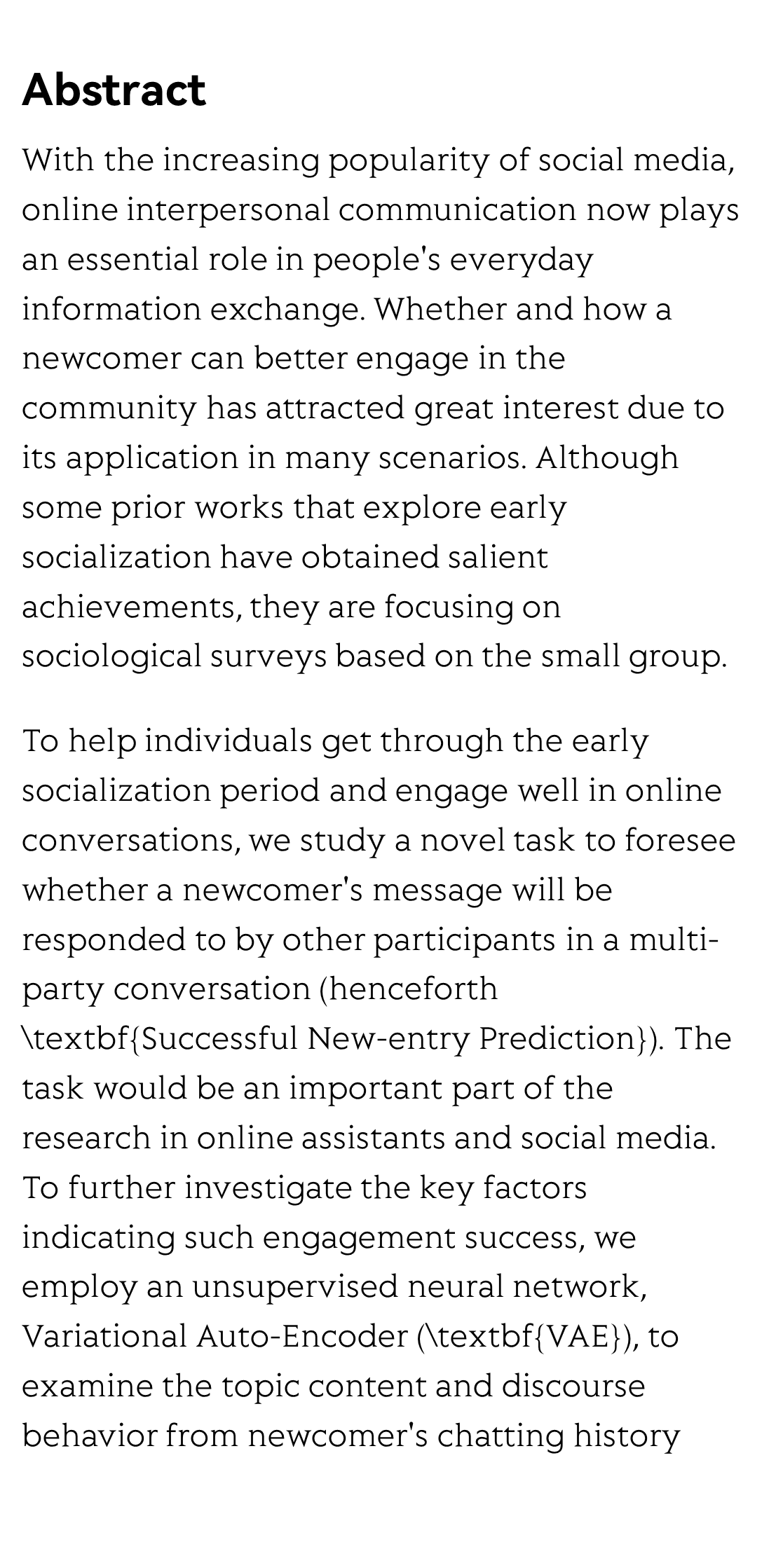 Successful New-entry Prediction for Multi-Party Online Conversations via Latent Topics and Discourse Modeling_2