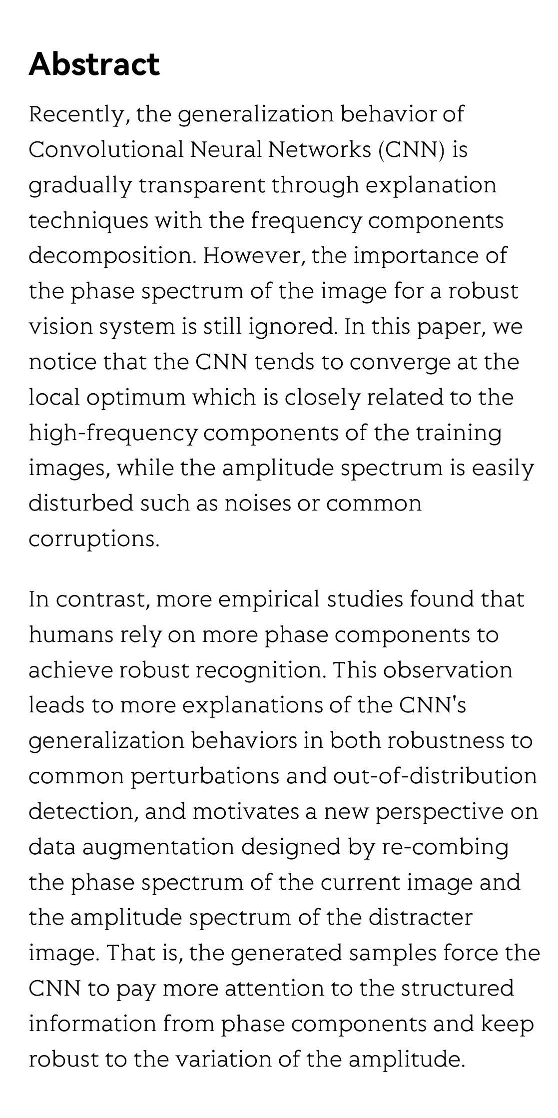 Amplitude-Phase Recombination: Rethinking Robustness of Convolutional Neural Networks in Frequency Domain_2