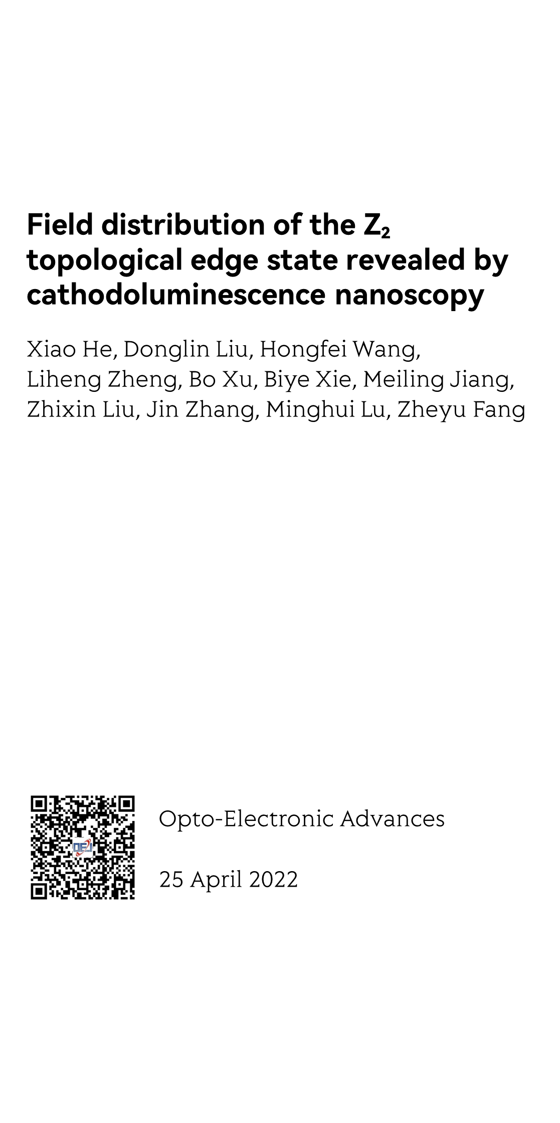 Field distribution of the Z₂ topological edge state revealed by cathodoluminescence nanoscopy_1