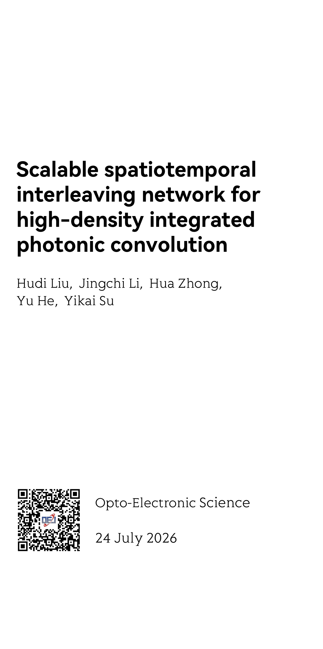 Scalable spatiotemporal interleaving network for high-density integrated photonic convolution_1