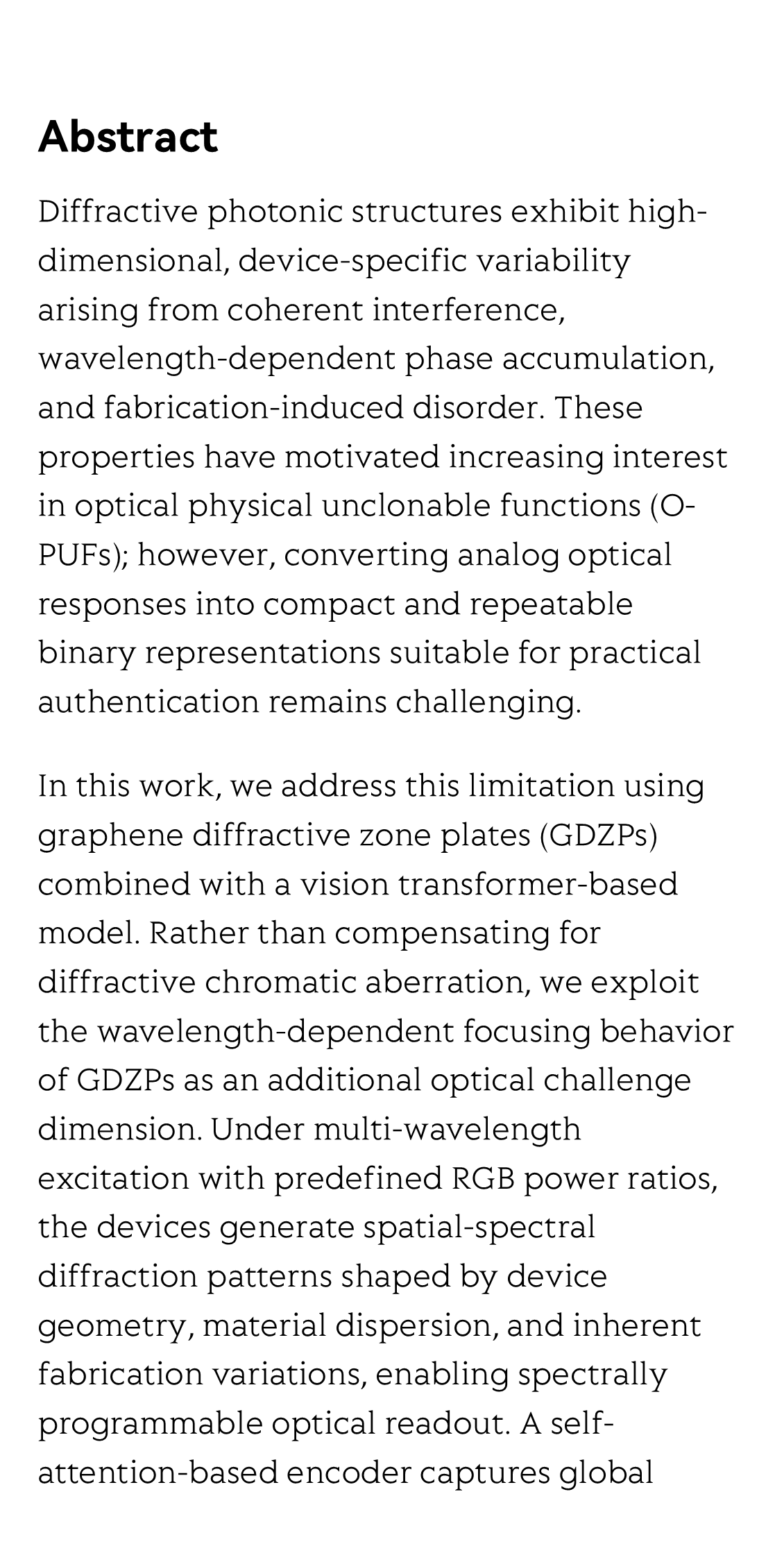 Spectrally encoded diffractive optical unclonable functions using graphene zone plates_2