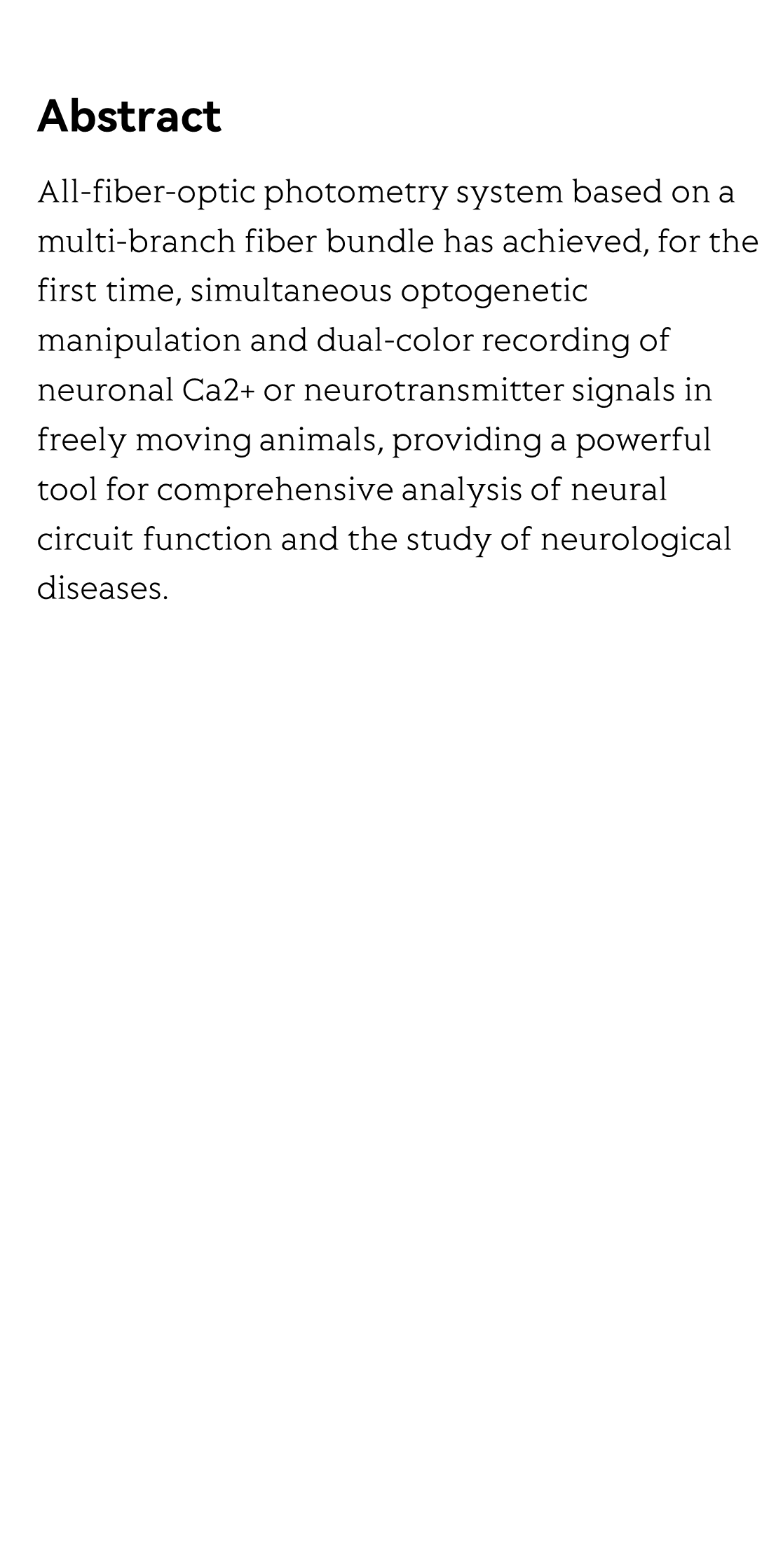Novel all-fiber-optic technology for control and multi-color probing of neural circuits in freely-moving animals_2
