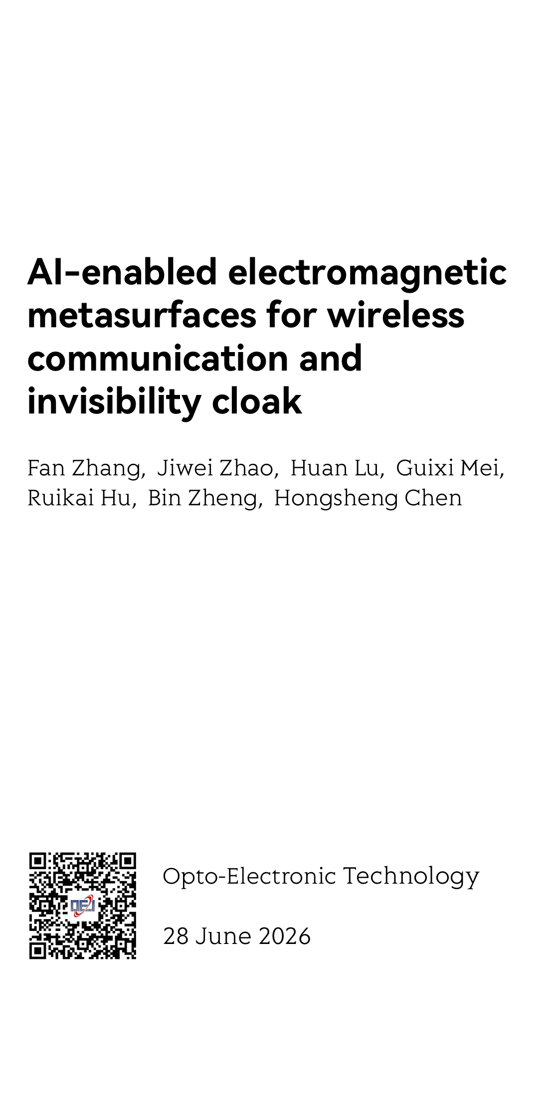 AI-enabled electromagnetic metasurfaces for wireless communication and invisibility cloak_1