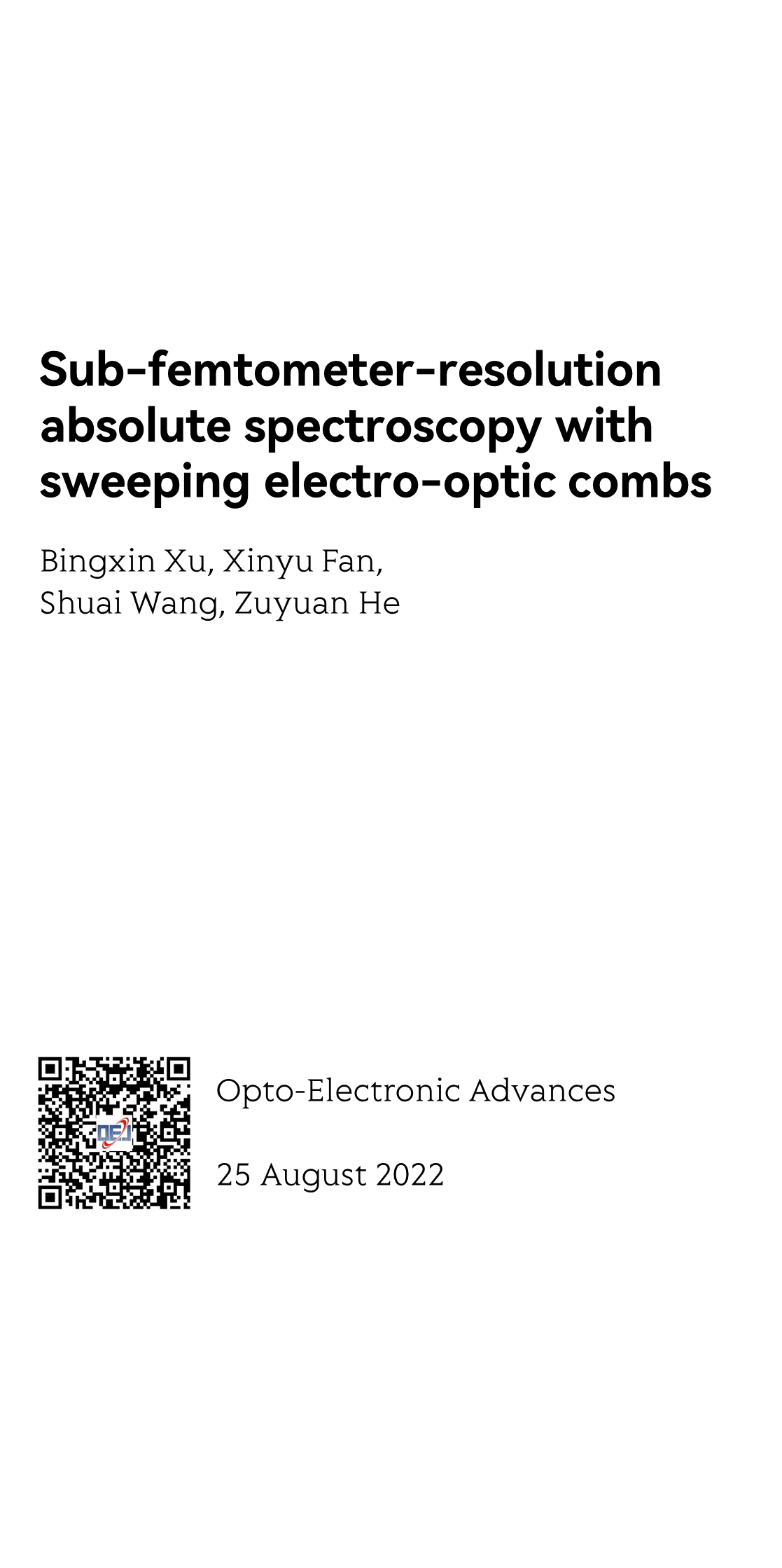 Sub-femtometer-resolution absolute spectroscopy with sweeping electro-optic combs_1