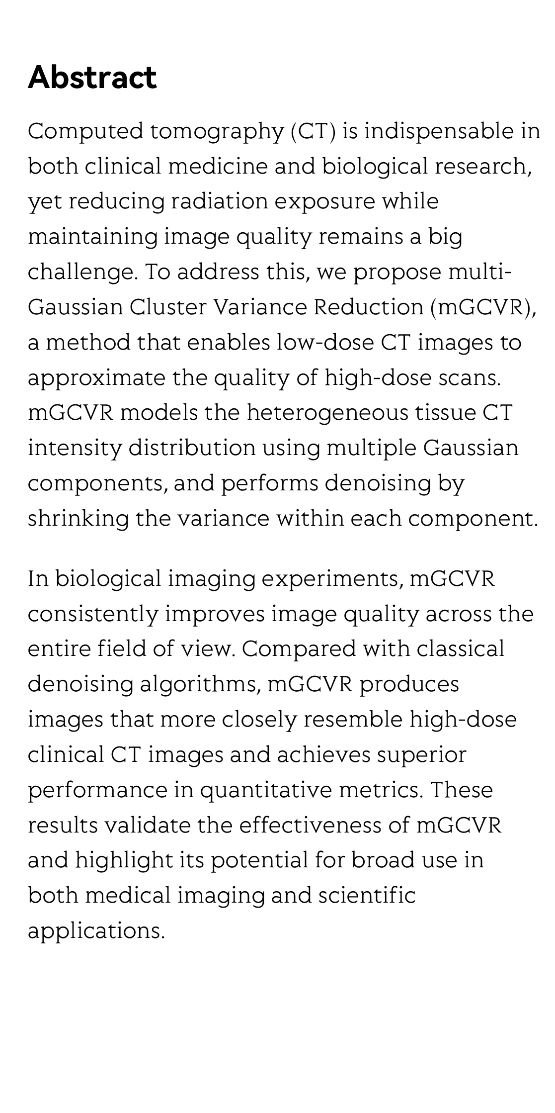 Interpretable low-dose CT enhancement via multi-Gaussian cluster variance reduction_2