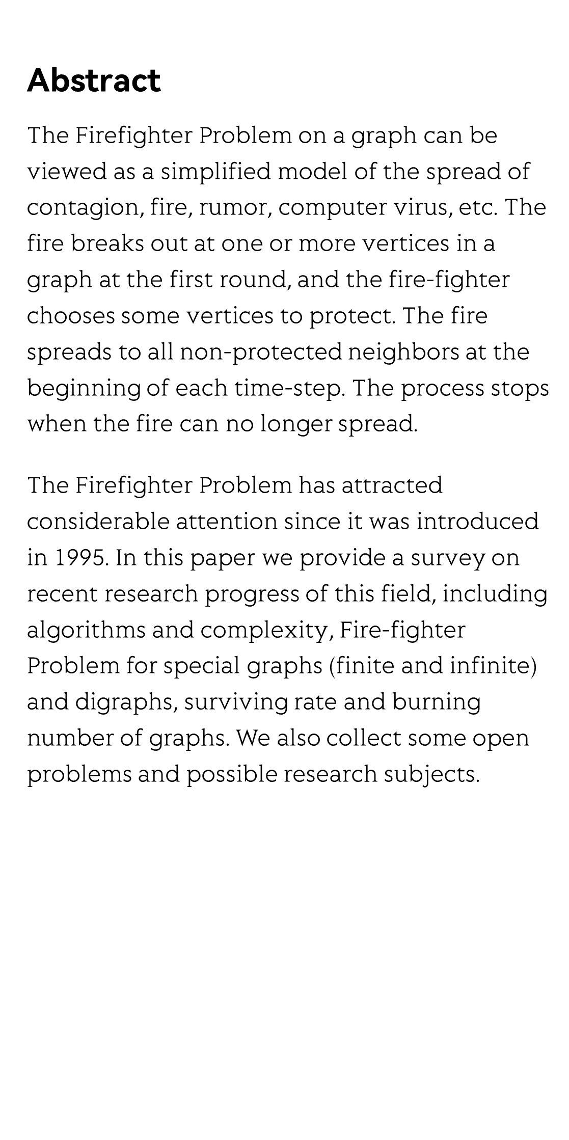 Surviving rate of graphs and Firefighter Problem_2