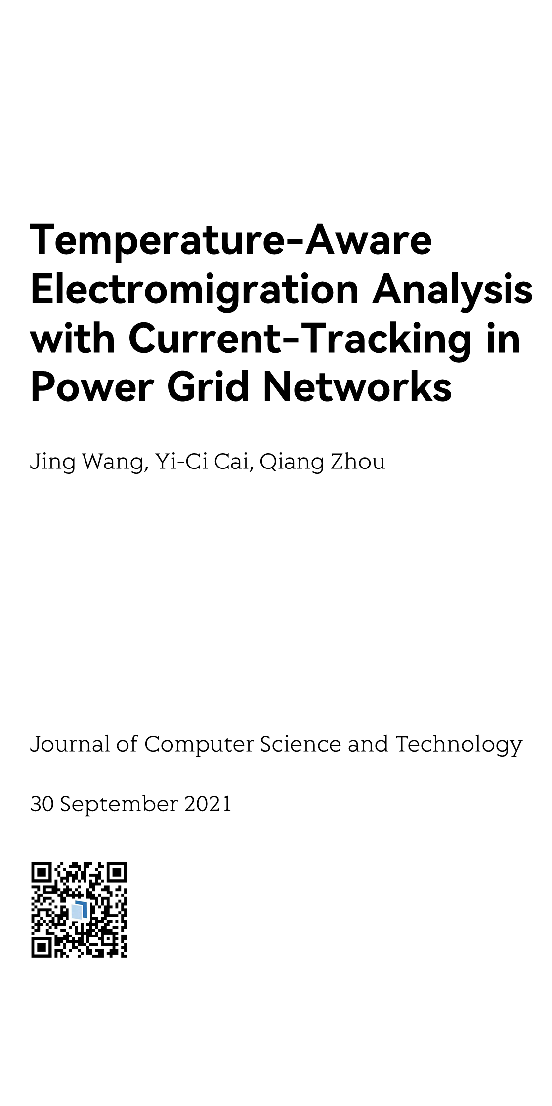 Temperature-Aware Electromigration Analysis with Current-Tracking in Power Grid Networks_1