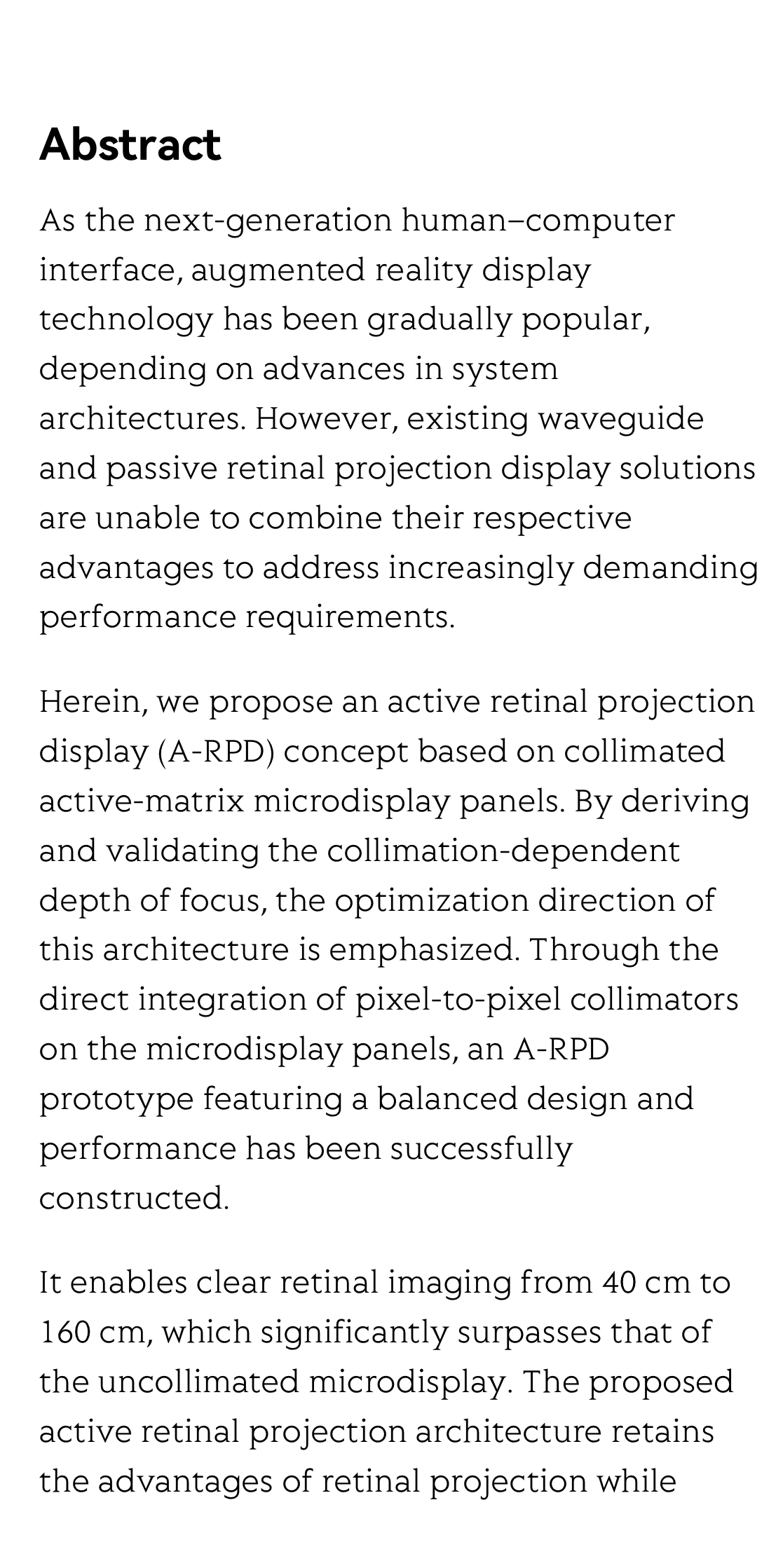 Active retinal projection augmented reality display via pixel-to-pixel collimation_2