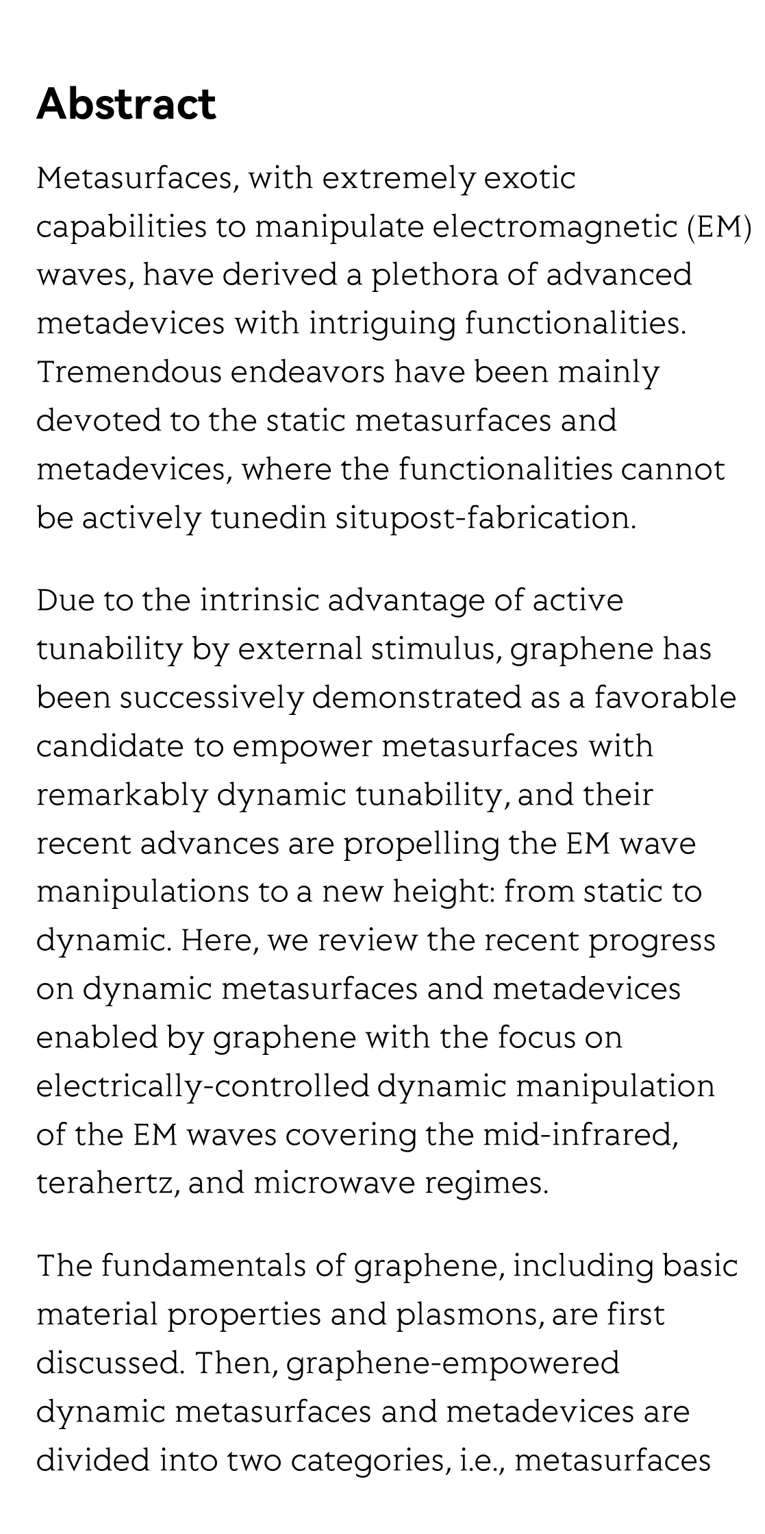 Graphene-empowered dynamic metasurfaces and metadevices_2