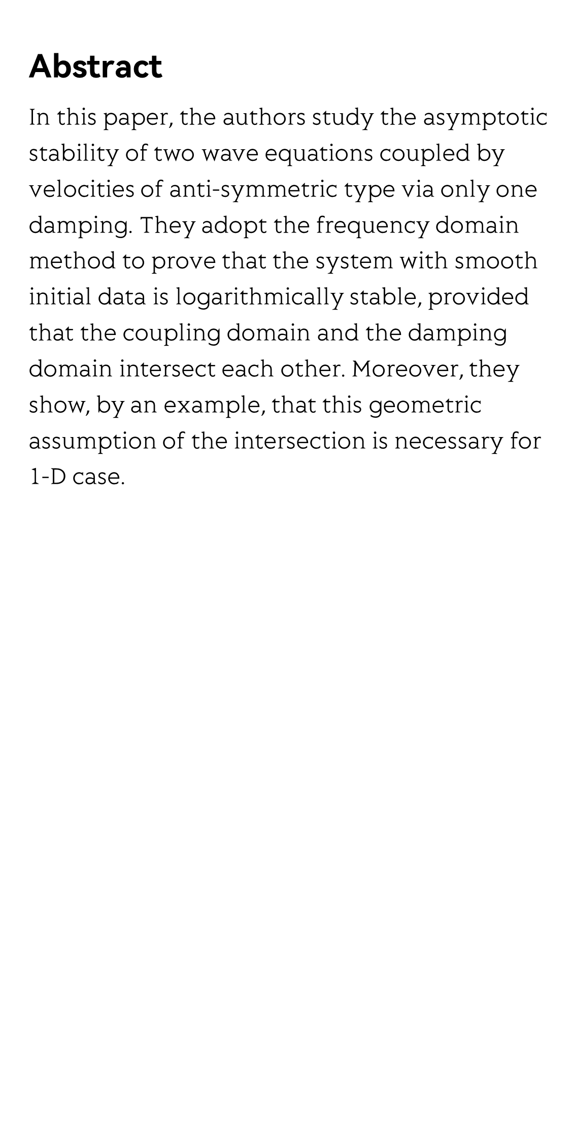 On the Asymptotic Stability of Wave Equations Coupled by Velocities of Anti-symmetric Type_2