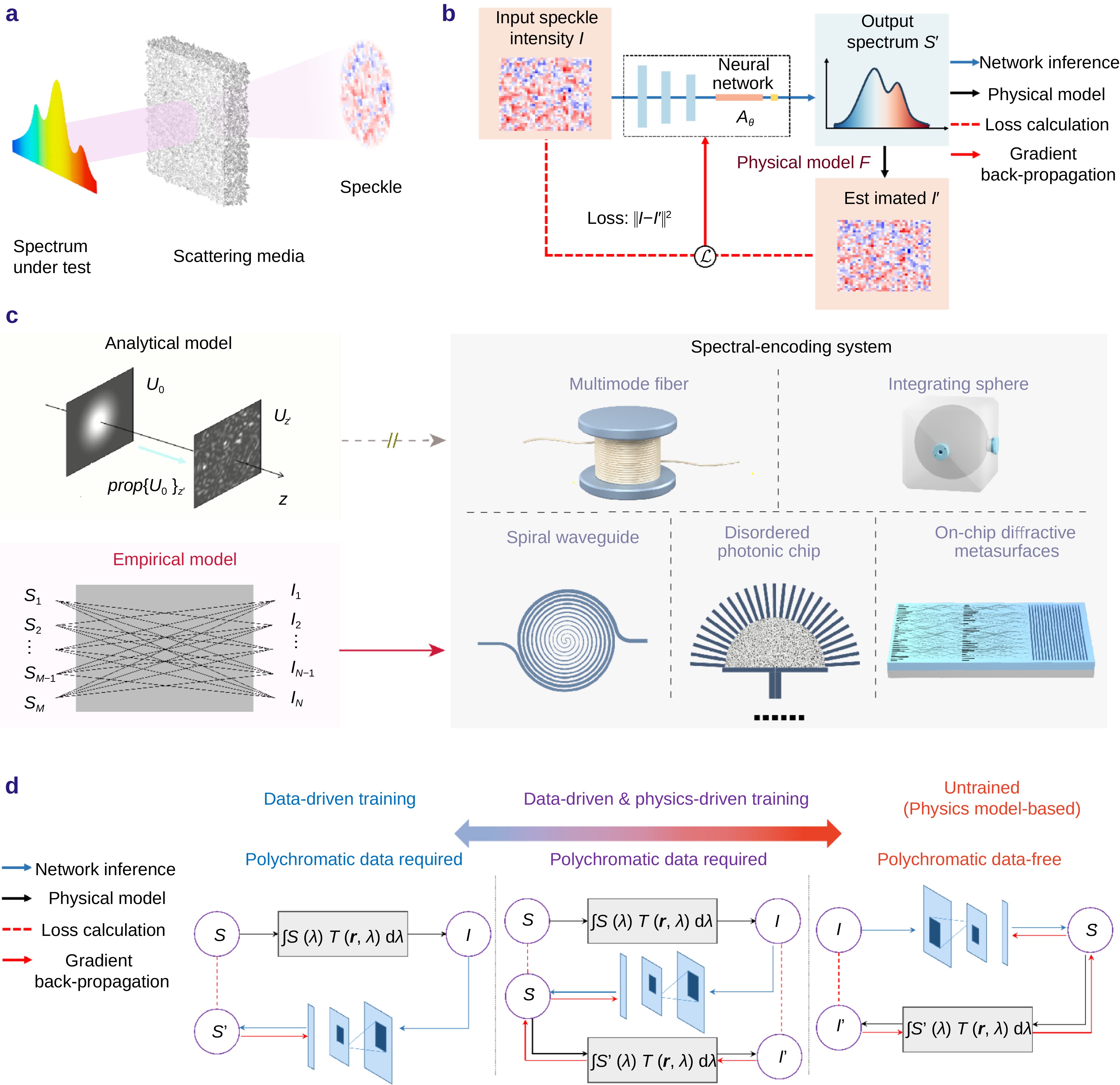 PhyspeNet: An empirical physics-aware network for adaptive speckle reconstructive spectrometry_4