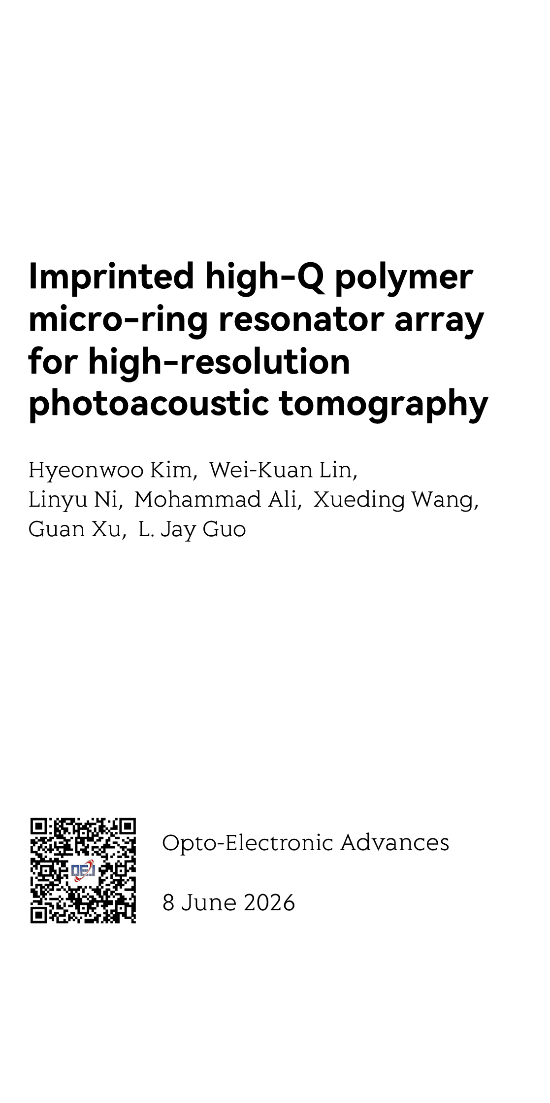 Imprinted high-Q polymer micro-ring resonator array for high-resolution photoacoustic tomography_1