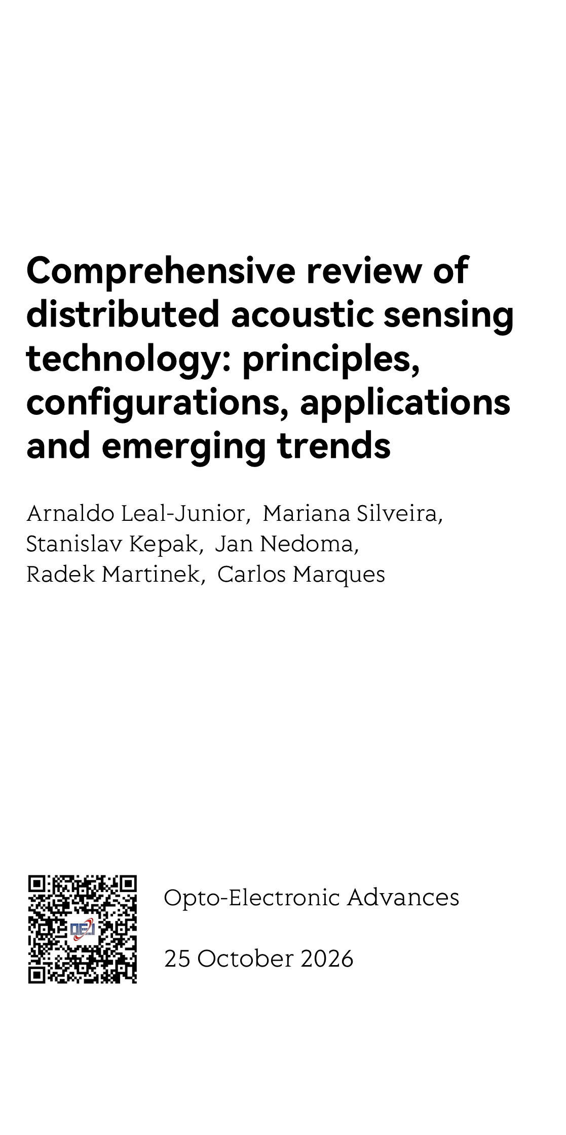 Comprehensive review of distributed acoustic sensing technology: principles, configurations, applications and emerging trends_1